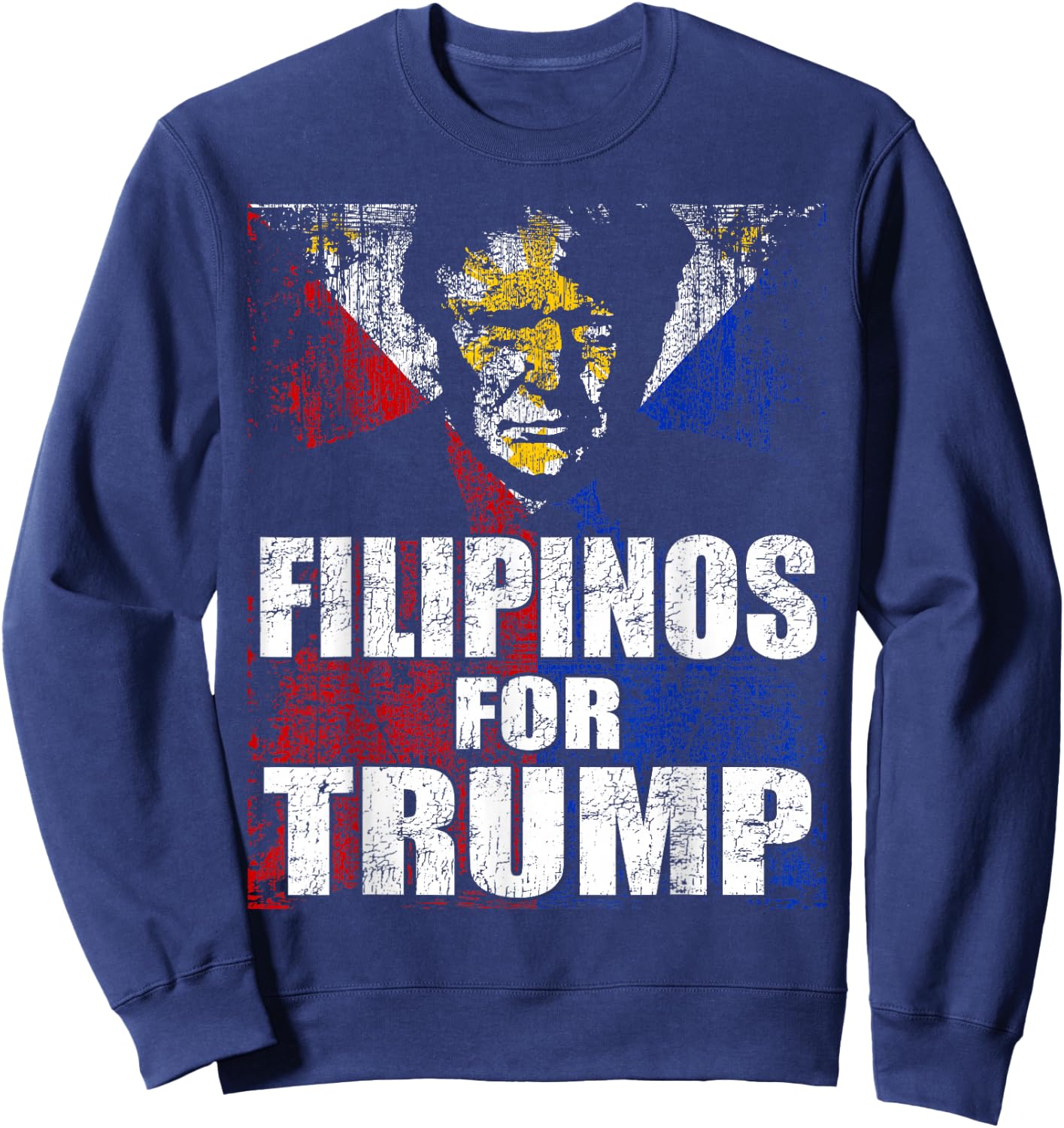 Filipinos For Trump Sweatshirt - Sweatshirt | Navy