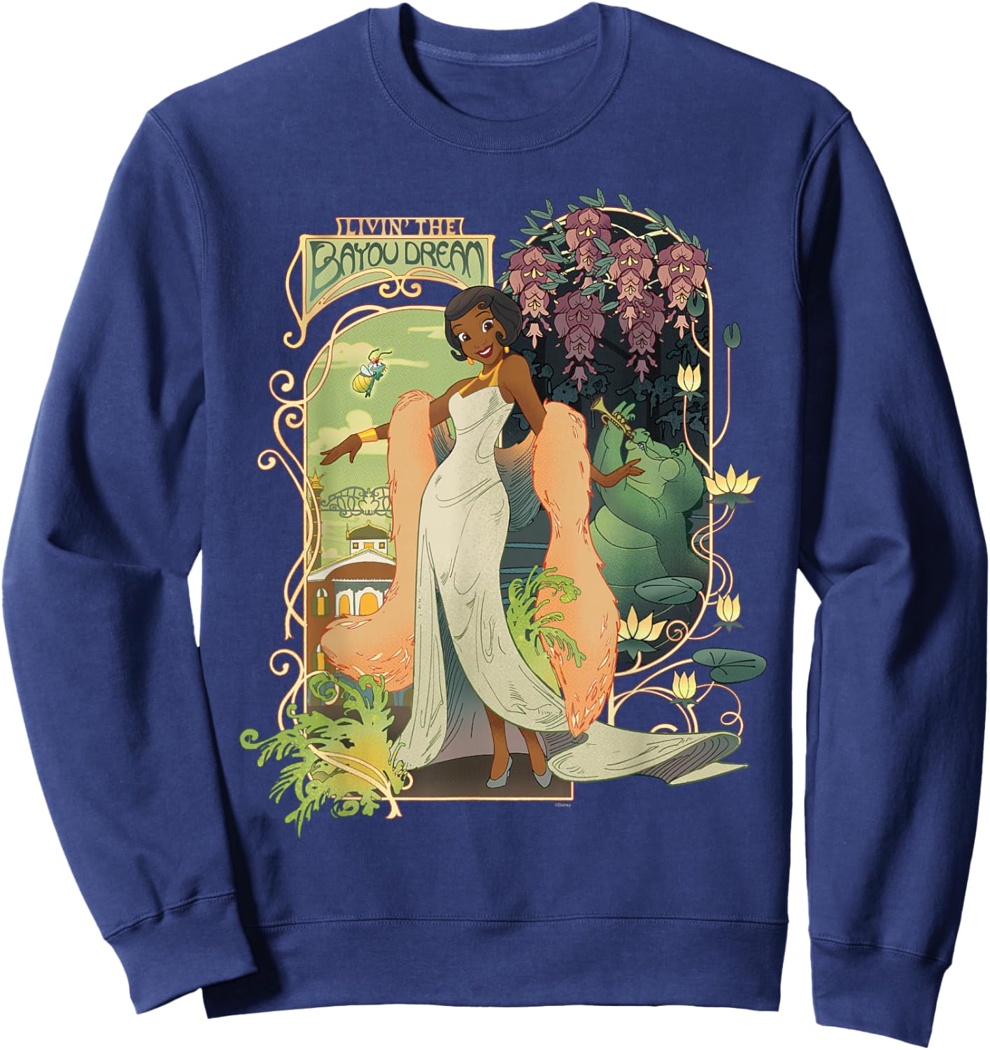 Disney Princess and The Frog Tiana Livin’ The Bayou Dream Sweatshirt - Sweatshirt | Navy