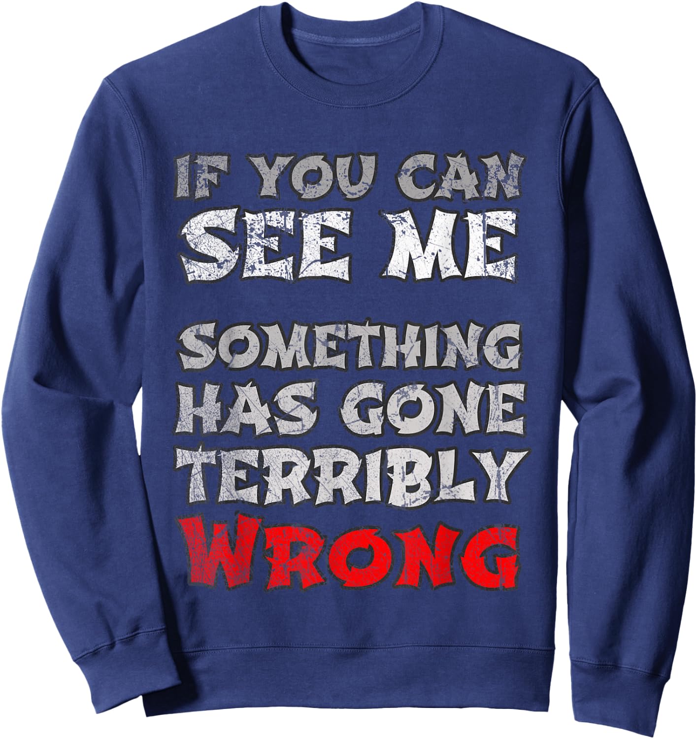 Funny You Can See Me Theater Ninja Backstage Props Crew Sweatshirt - Sweatshirt | Navy