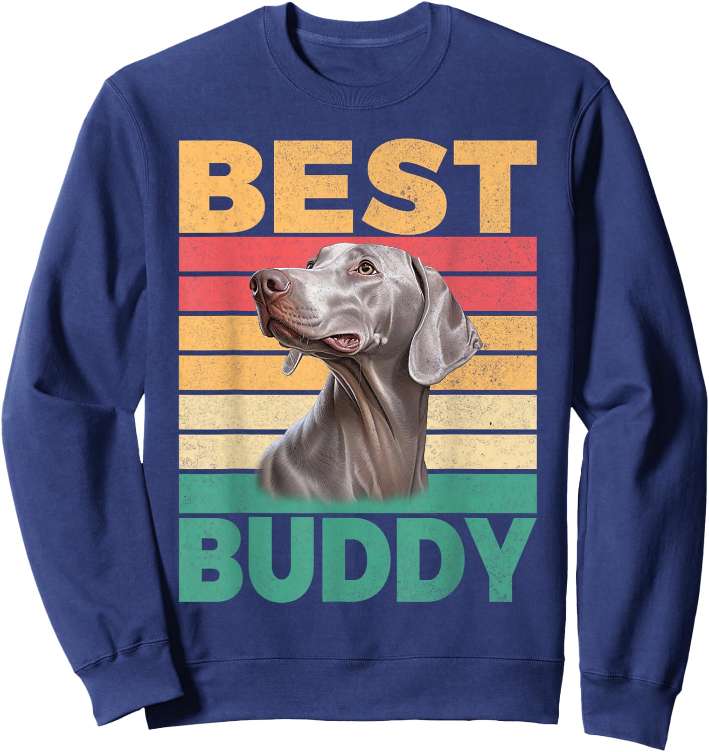Best Buddy Weimaraner Sweatshirt - Sweatshirt | Navy