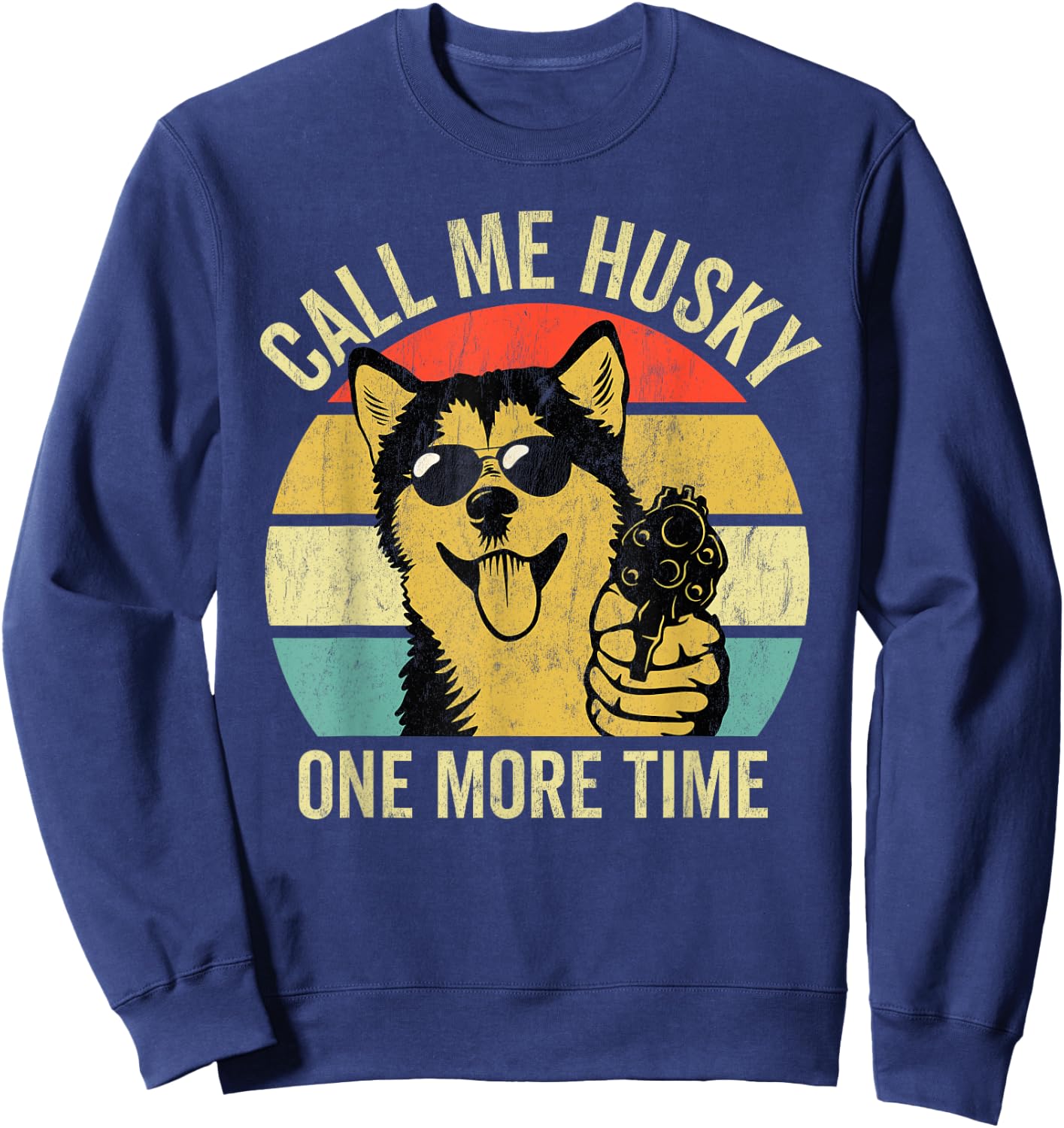 Not A Husky - Funny Alaskan Malamute Gifts - Dog Lover Gift Men Women Sweatshirt - Sweatshirt | Navy