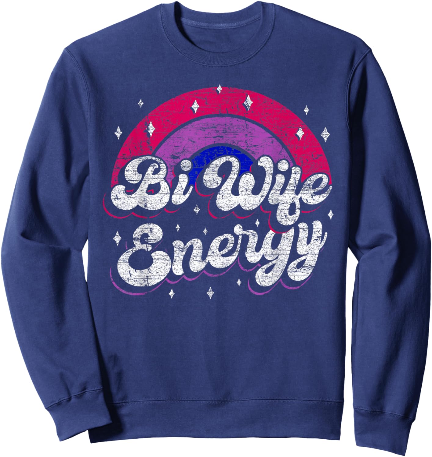 Bi Wife Energy Sweatshirt - Sweatshirt | Navy