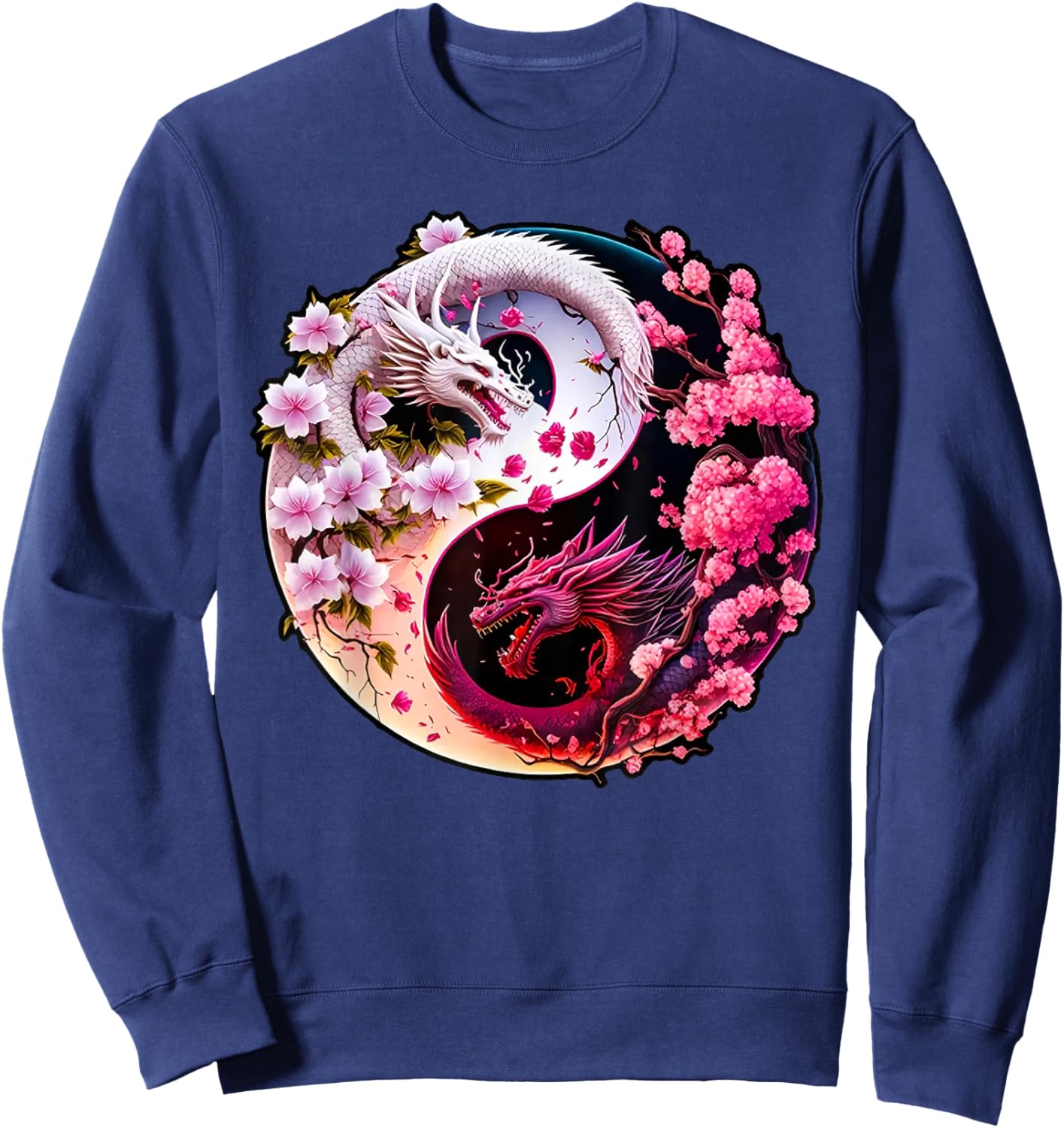 Dragon Yin Yang Chinese New Year 2024 Year Of The Dragon Sweatshirt - Sweatshirt | Navy