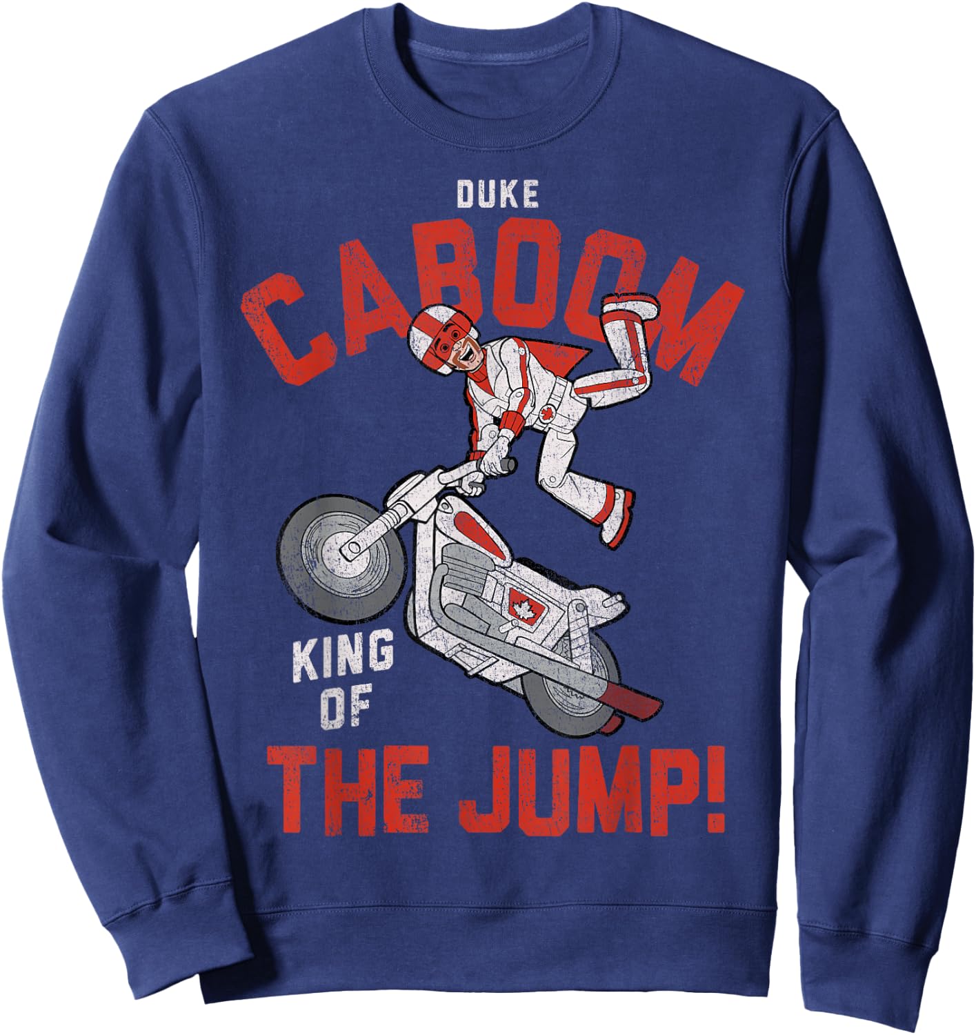 Disney Pixar Toy Story Duke Caboom King Of The Jump Sweatshirt - Sweatshirt | Navy
