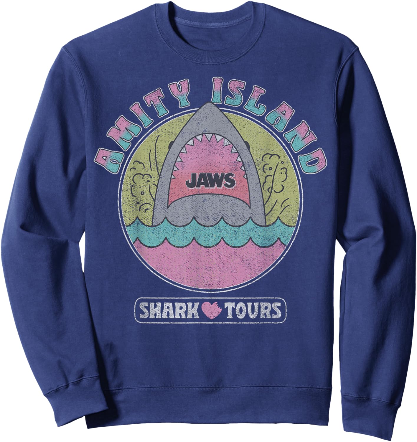 Jaws Amity Island Shark Tours Sweatshirt - Sweatshirt | Navy