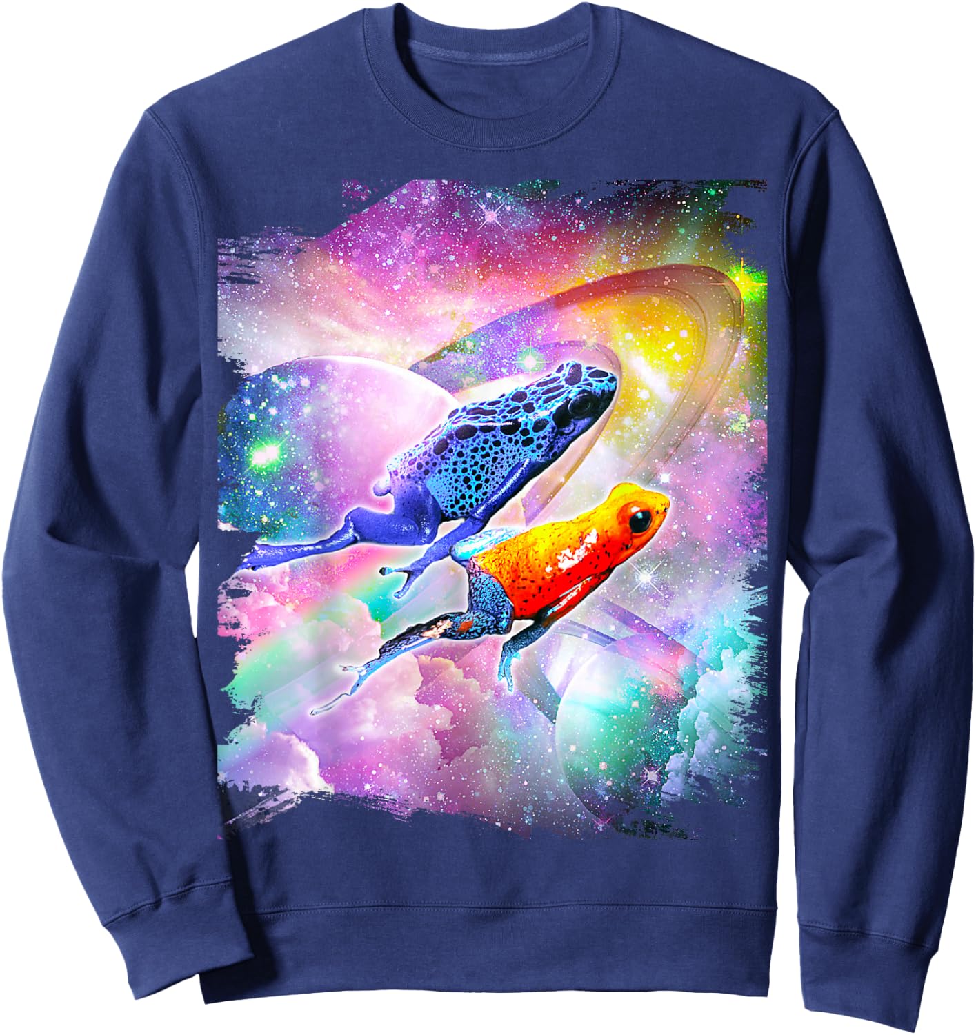 Poison Arrow Frog in Space Sweatshirt - Sweatshirt | Navy