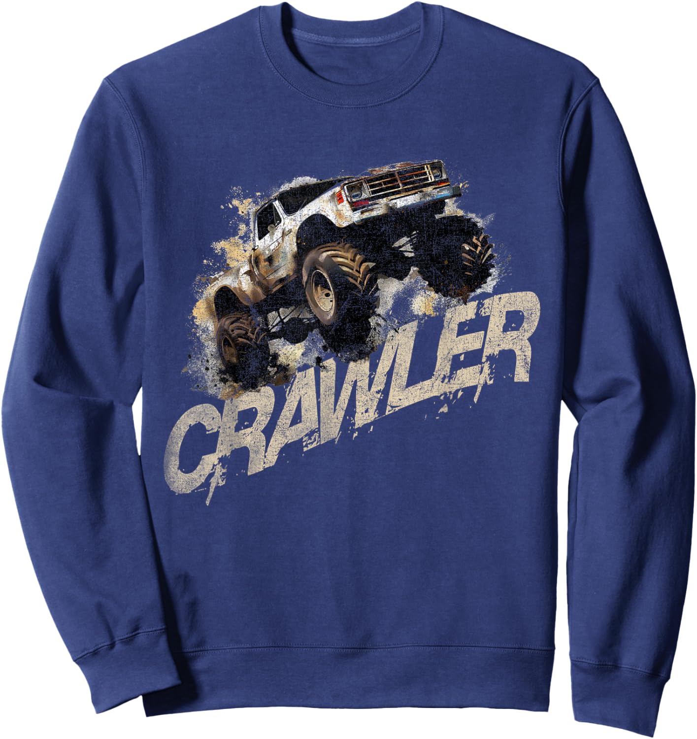 Crawler Rc Car Rock Scaler Scale Rc Offroad Truck Clawling Sweatshirt - Sweatshirt | Navy