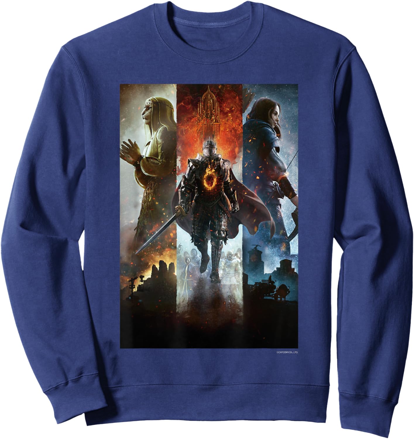 Dragon's Dogma 2 Key Art Sweatshirt - Sweatshirt | Navy