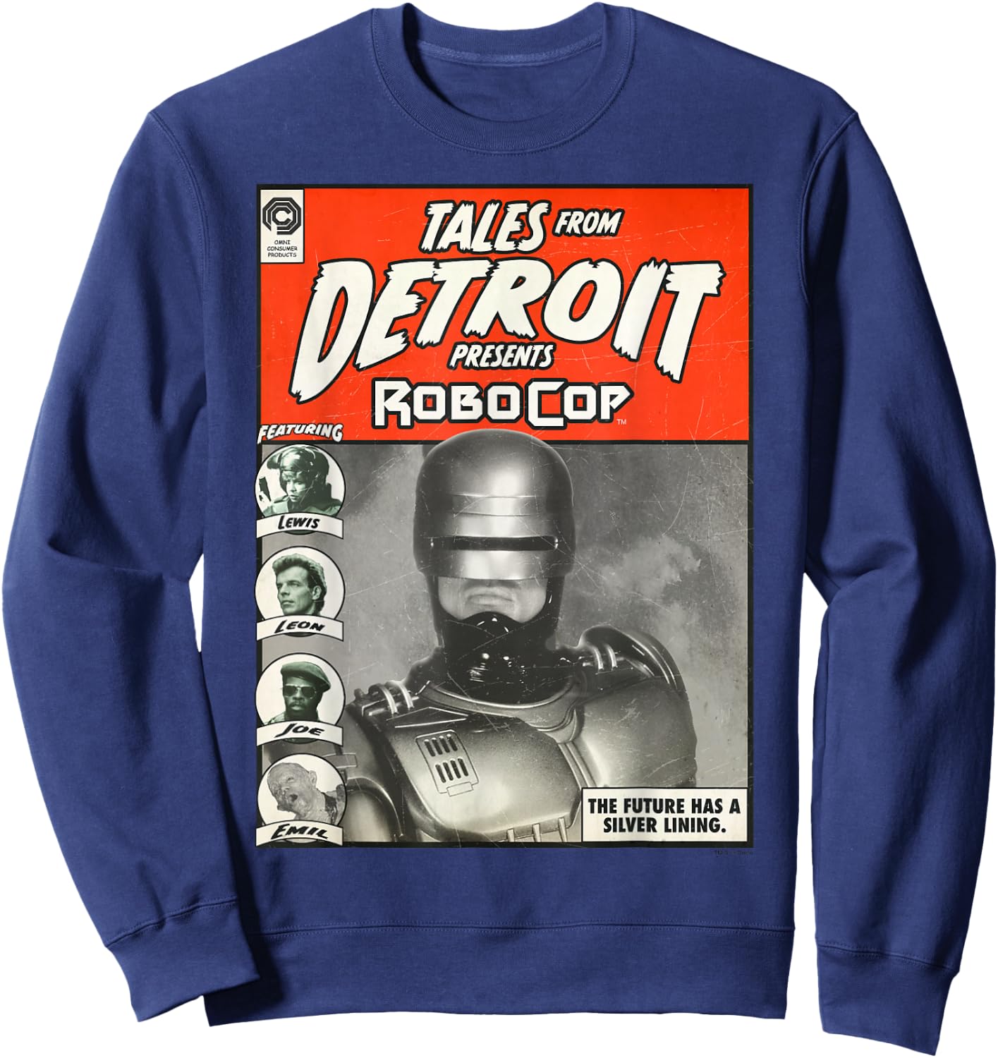 RoboCop Tales From Detroit Presents RoboCop Comic Sweatshirt - Sweatshirt | Navy