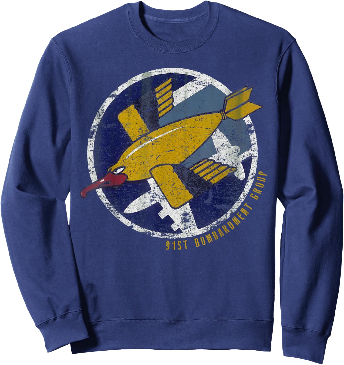 91st Bombardment Group WWII Vintage Patch Insignia Sweatshirt - Sweatshirt | Navy