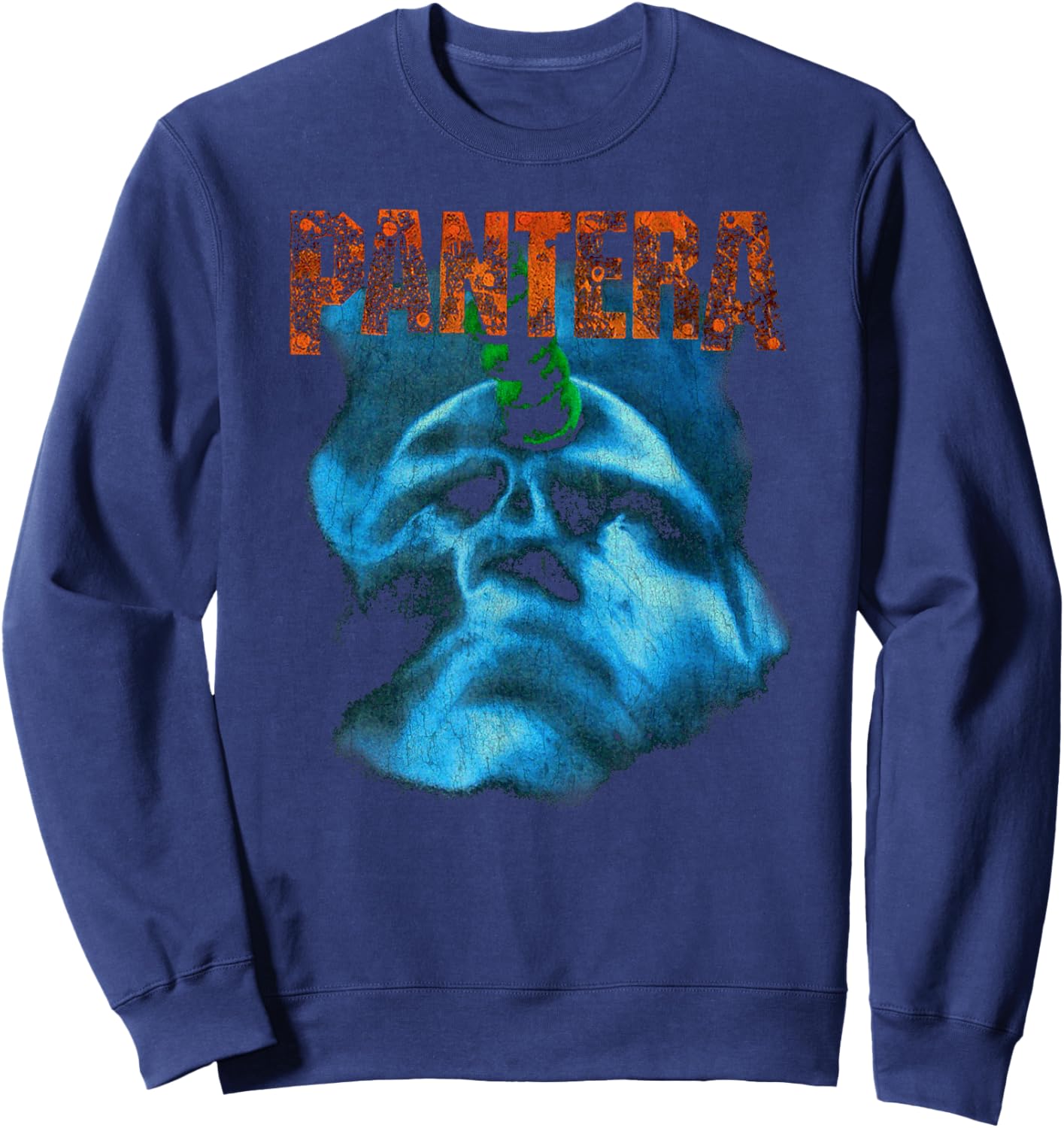 Pantera Herren Vintage Far Beyond Driven Schwarz S EU 38/40 V-Ausschnitt Halbarm Klassische Passform Einfarbig 100% Baumwolle Sweatshirt - Sweatshirt | Navy