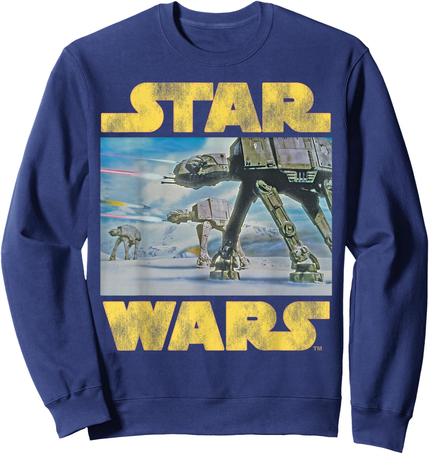 Star Wars Vintage Imperial AT-AT Battle of Hoth Sweatshirt - Sweatshirt | Navy