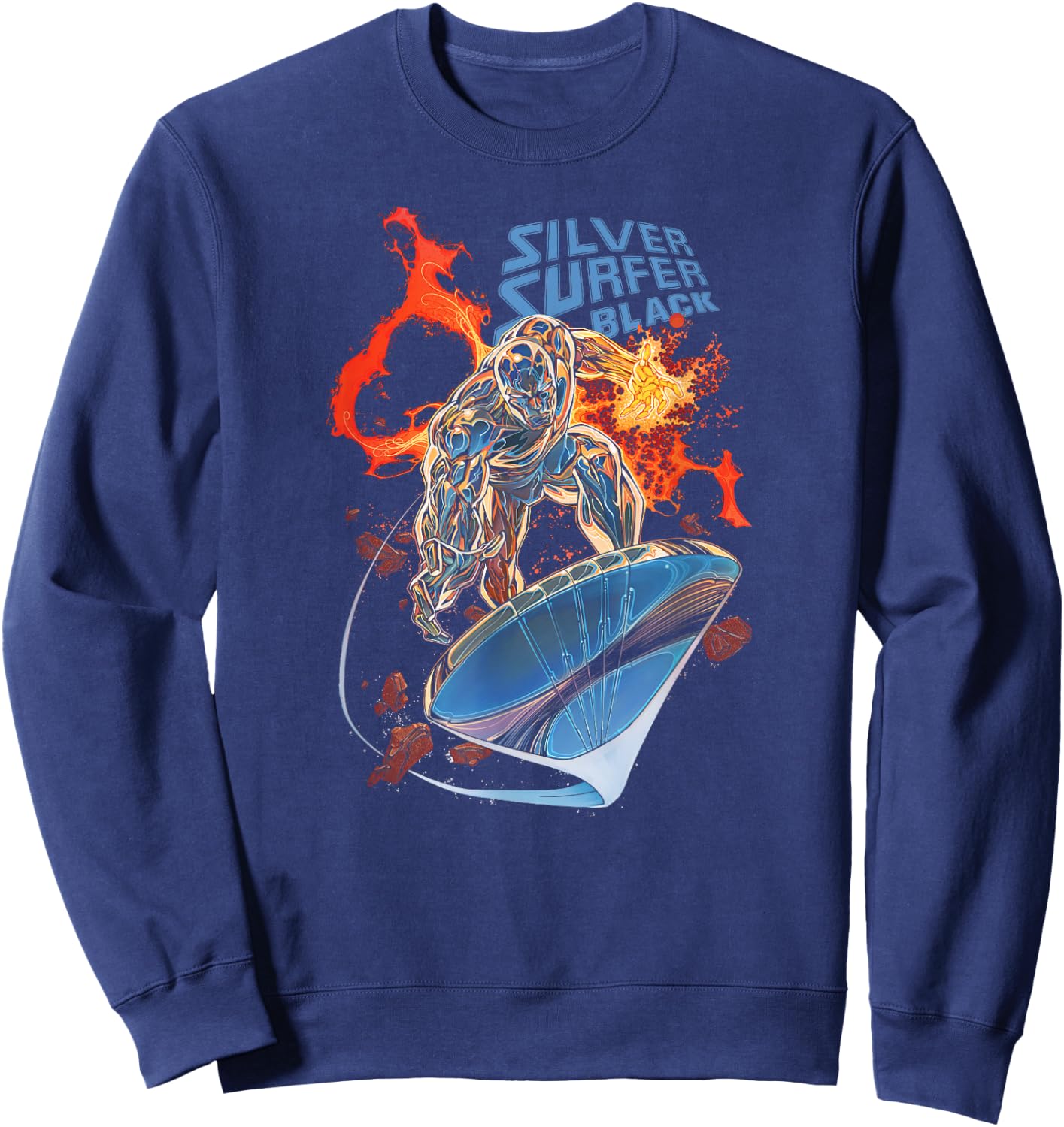 Marvel Silver Surfer Black #1 Comic Cover Sweatshirt - Sweatshirt | Navy