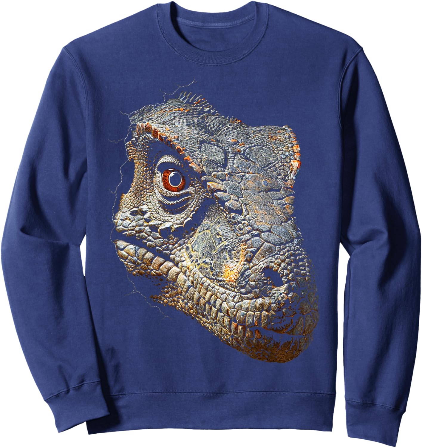 Iguanodon Dinosaur Graphic Art Iguanodon Sweatshirt - Sweatshirt | Navy