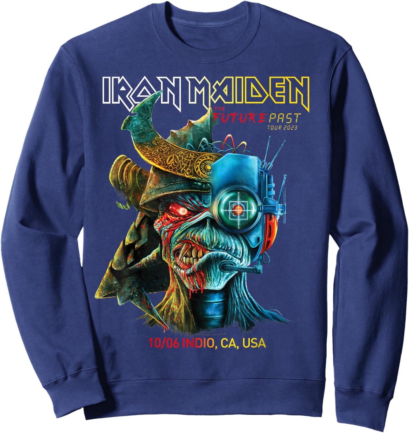 Iron Maiden - Future Past Tour Power Trip Indio Sweatshirt - Sweatshirt | Navy