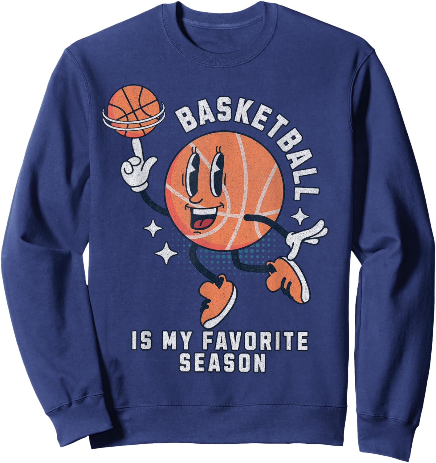 Basketball is My Favorite Season Sweatshirt - Sweatshirt | Navy