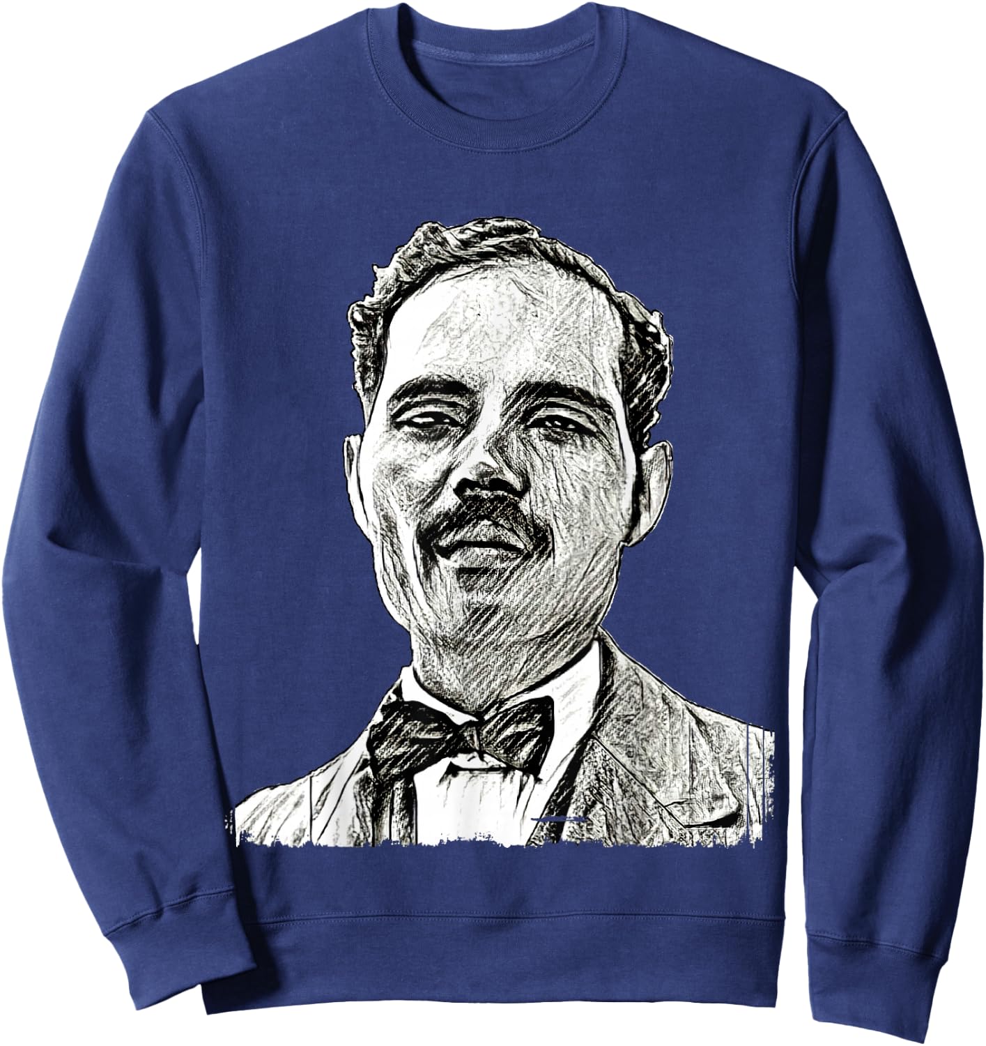 Pedro Albizu Campos Puerto Rico History Resiste Sketch Sweatshirt - Sweatshirt | Navy