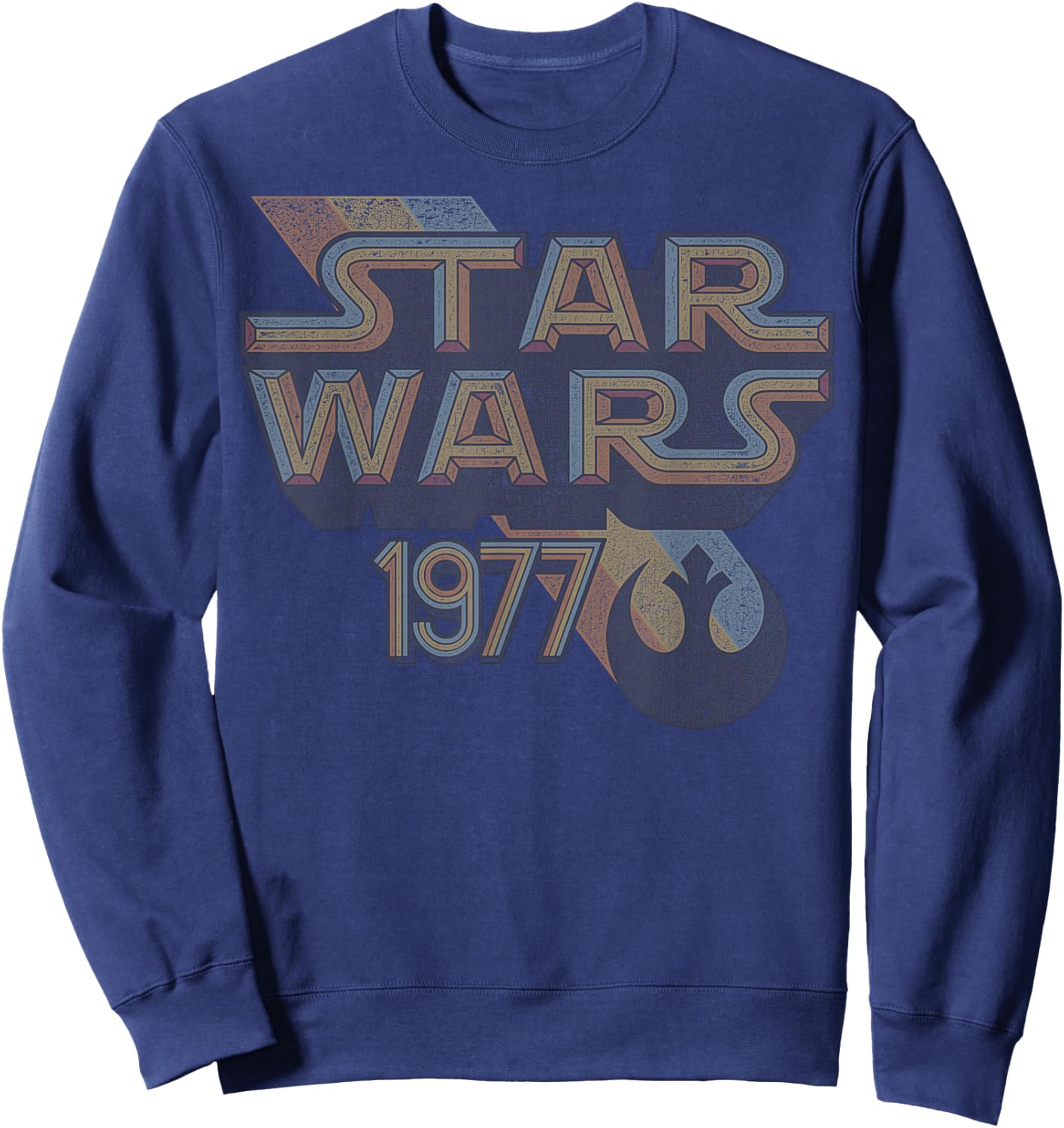 Star Wars Rebel Logo Retro Line 1977 Sweatshirt - Sweatshirt | Navy