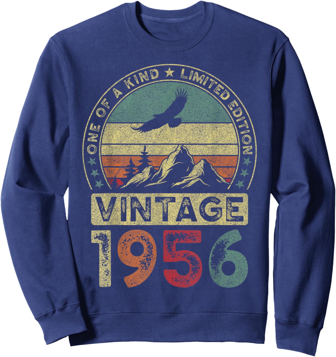 Vintage 1956, Limitierte Auflage, 70. Geburtstag, 70 Jahre Sweatshirt - Sweatshirt | Navy