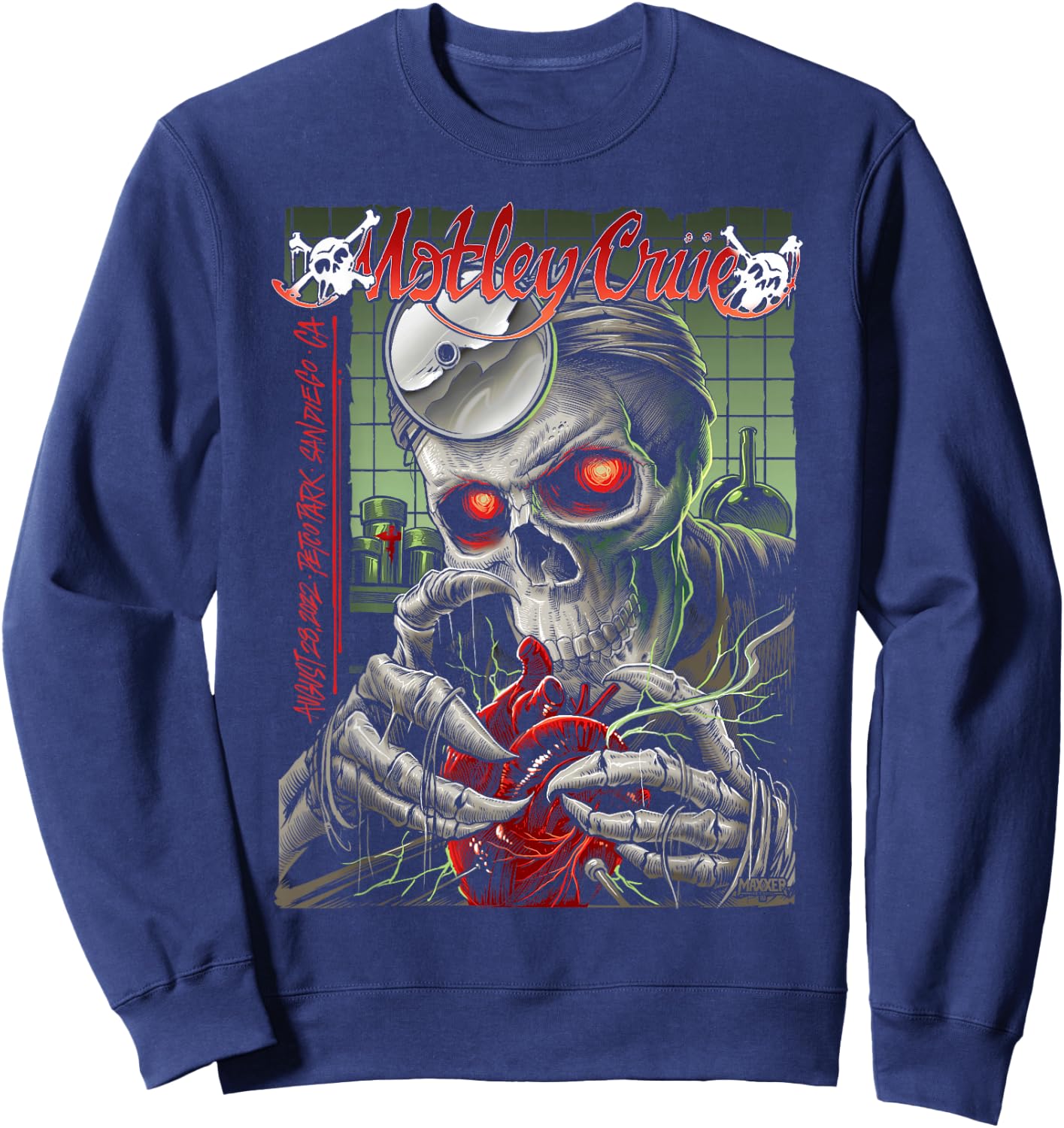 Mötley Crüe - The Stadium Tour San Diego Sweatshirt - Sweatshirt | Navy