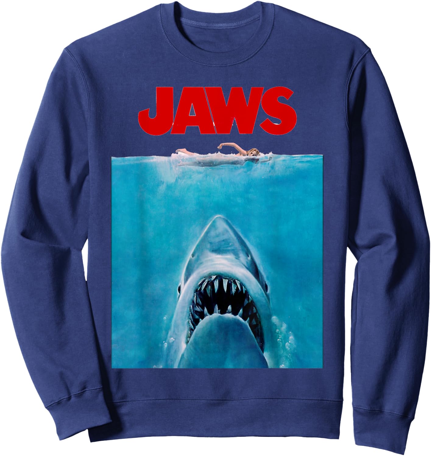 Jaws Oversize Poster Sweatshirt - Sweatshirt | Navy