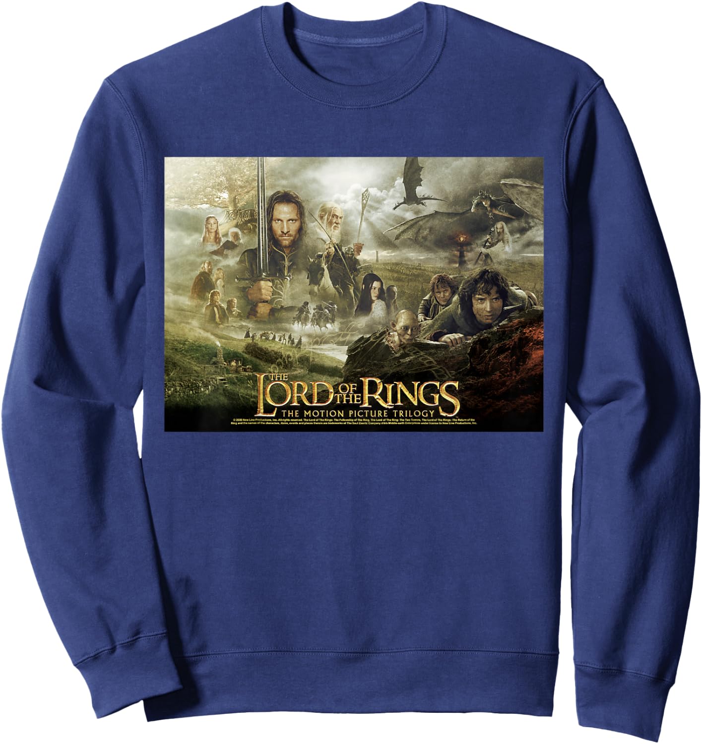 Kids The Lord of The Rings Trilogy Poster Sweatshirt - Sweatshirt | Navy