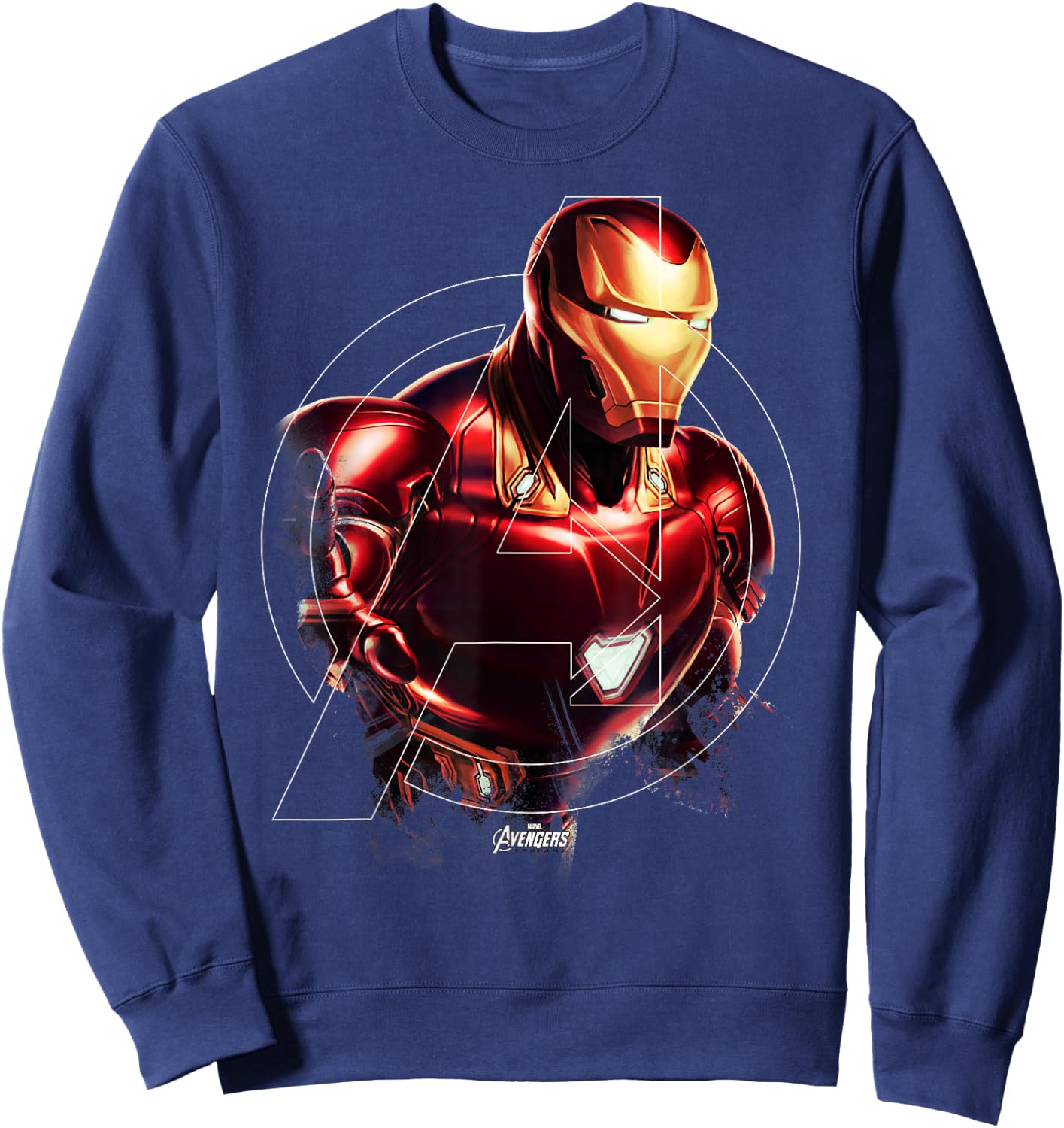 Marvel Avengers Endgame Iron Man Portrait Graphic Small Sweatshirt - Sweatshirt | Navy