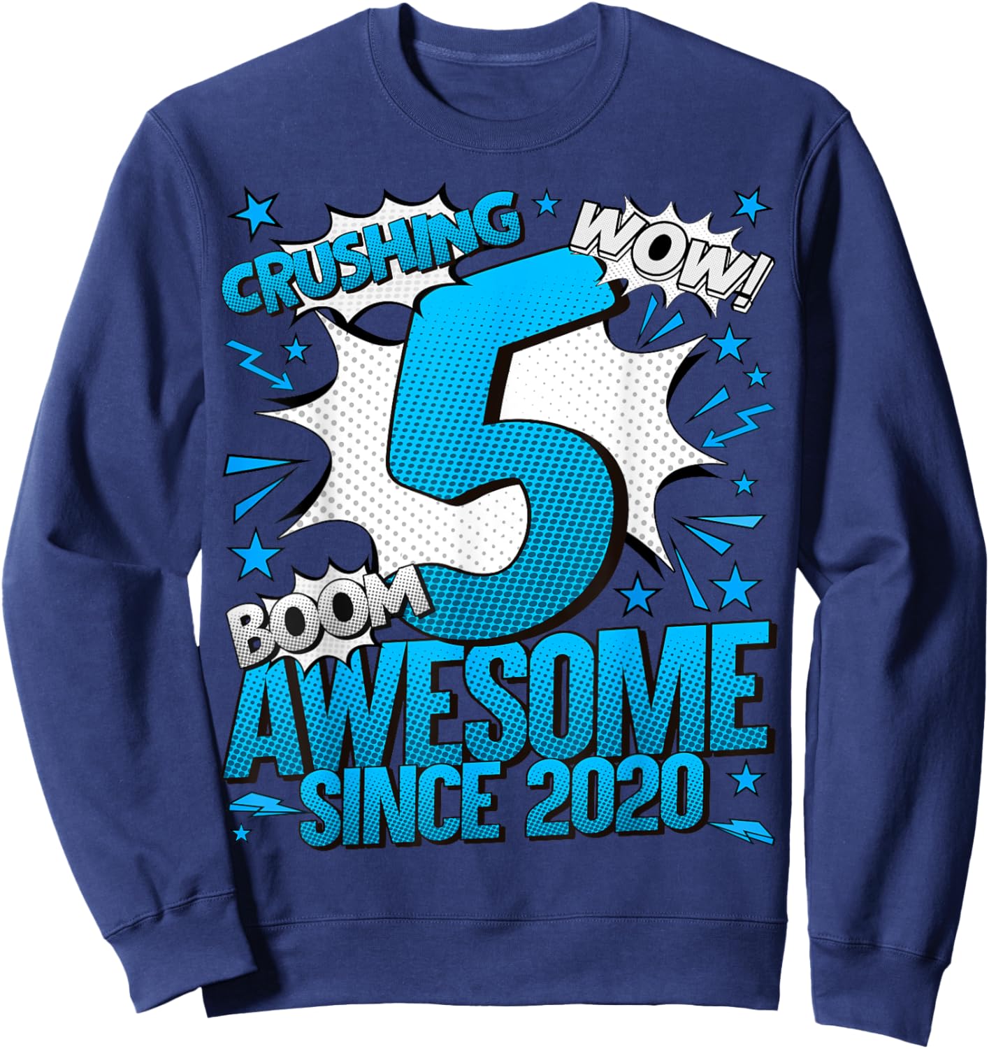 5 Year Old Gifts For Boys 5th Birthday Boy 5 Year Old Boy Sweatshirt - Sweatshirt | Navy