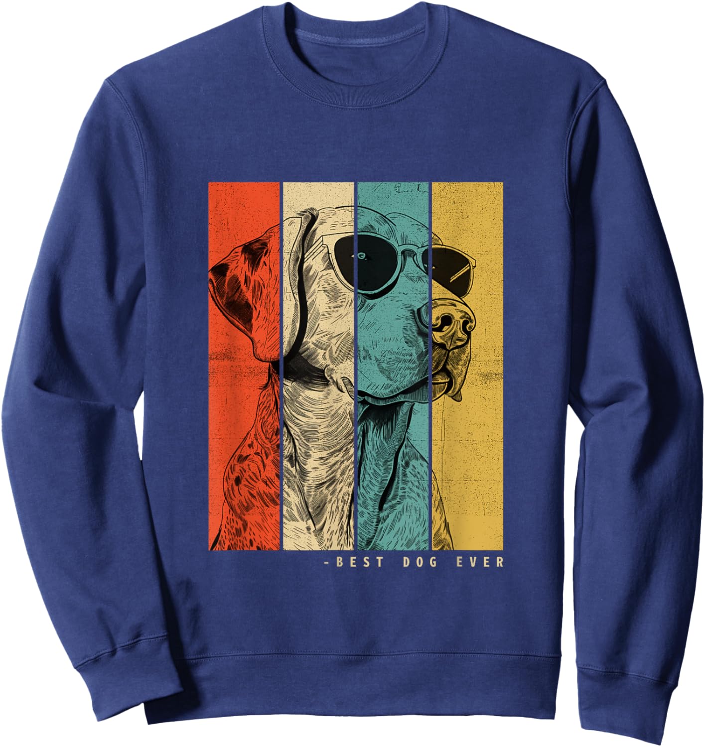 Vintage Catahoula Leopard Dog Mom Dad Kids Men Women Sweatshirt - Sweatshirt | Navy