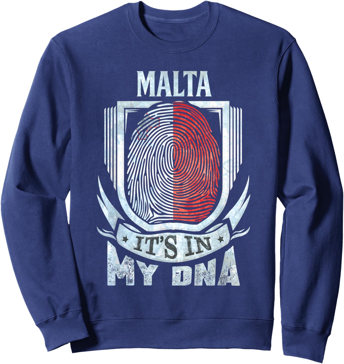 Malta Maltese DNA Sweatshirt - Sweatshirt | Navy