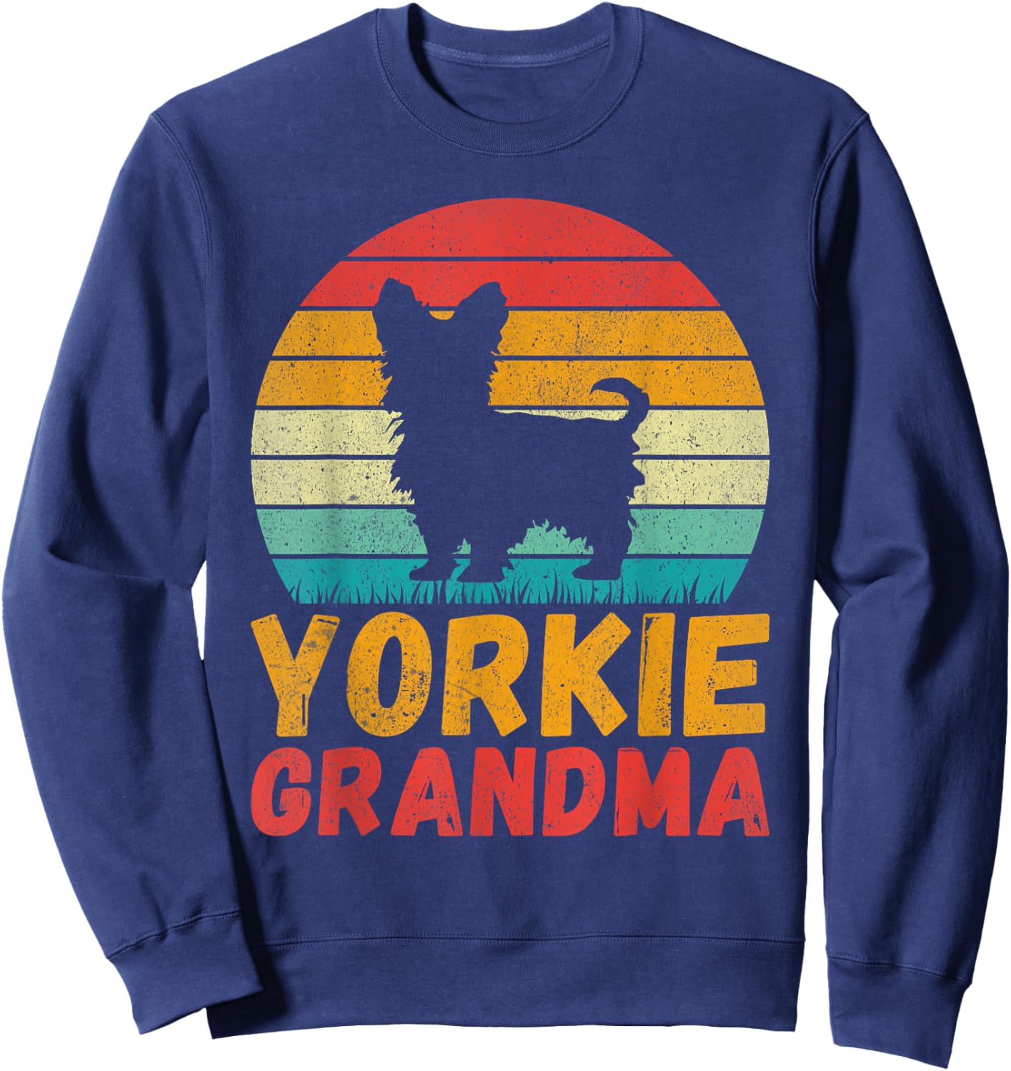 Yorkie Grandma Sweatshirt - Sweatshirt | Navy