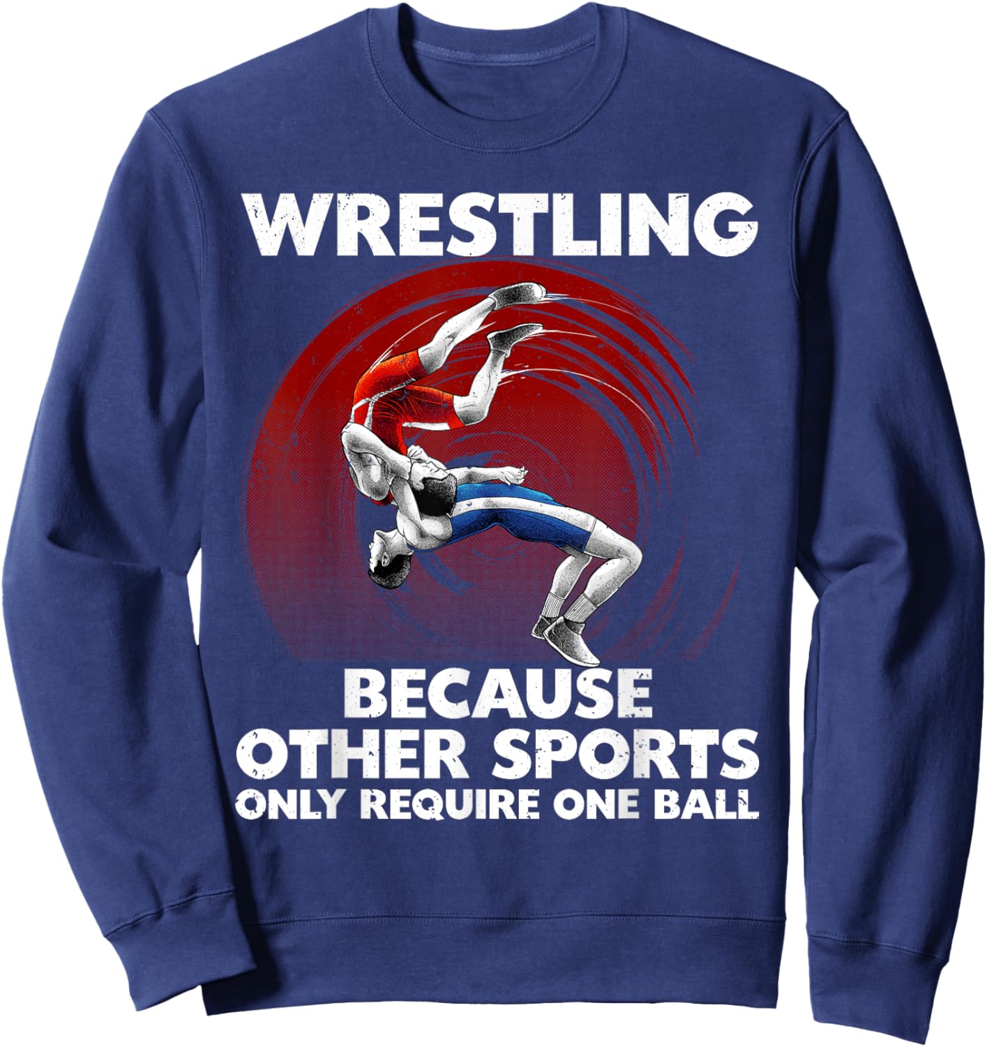 Best Wrestling Art Women Kids Wrestler Wrestling Sweatshirt - Sweatshirt | Navy