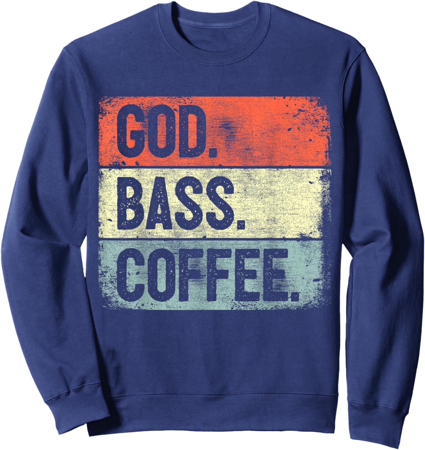 Christian Bassist Jesus Bass Worship Bass Player Sweatshirt - Sweatshirt | Navy