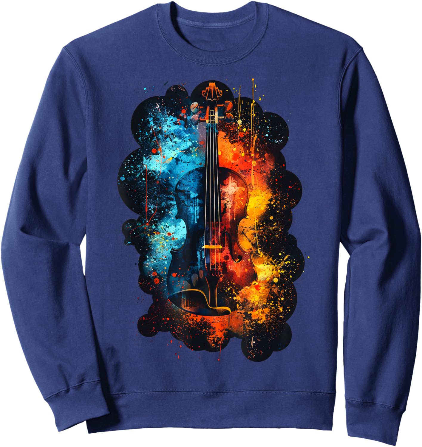 Men, Women and Kids Violin Sweatshirt - Sweatshirt | Navy
