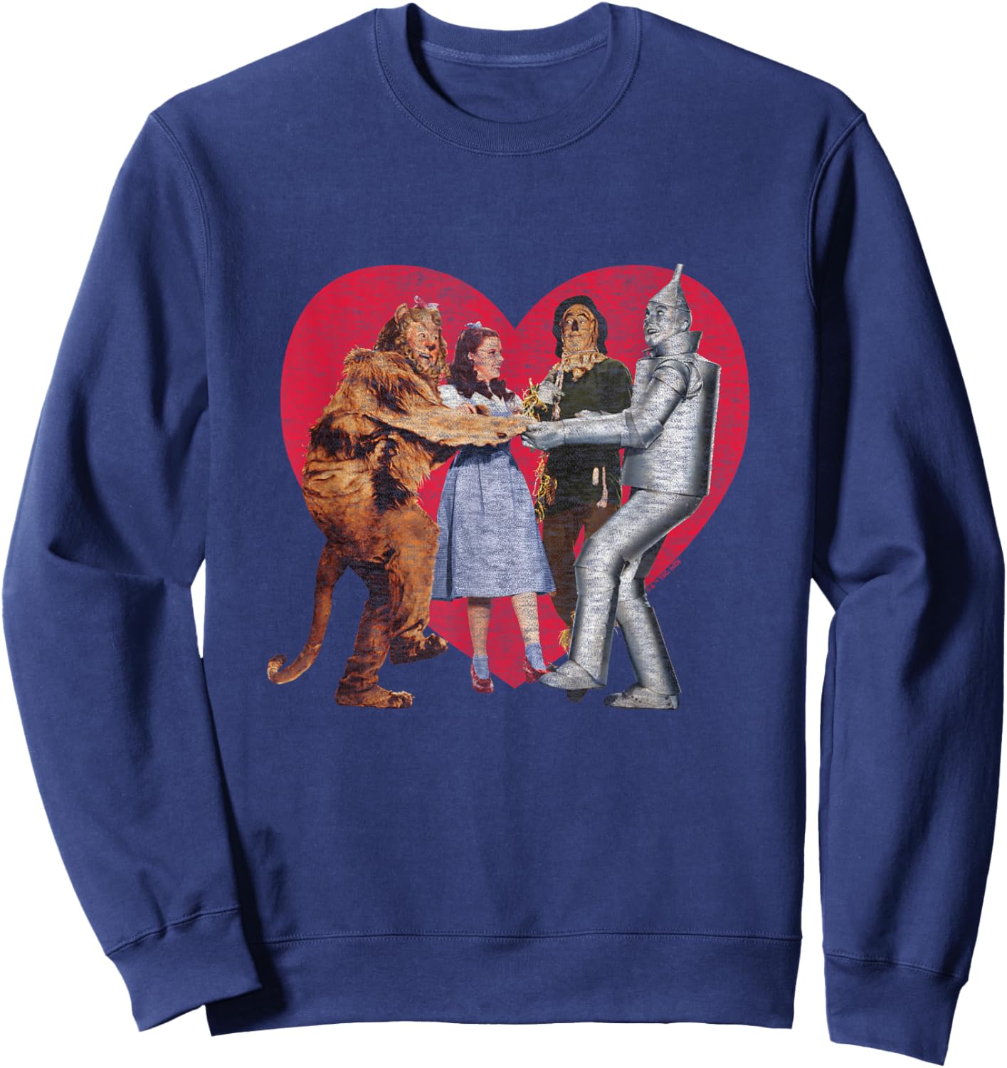 The Wizard of Oz - Oz Group Photo Heart Sweatshirt - Sweatshirt | Navy