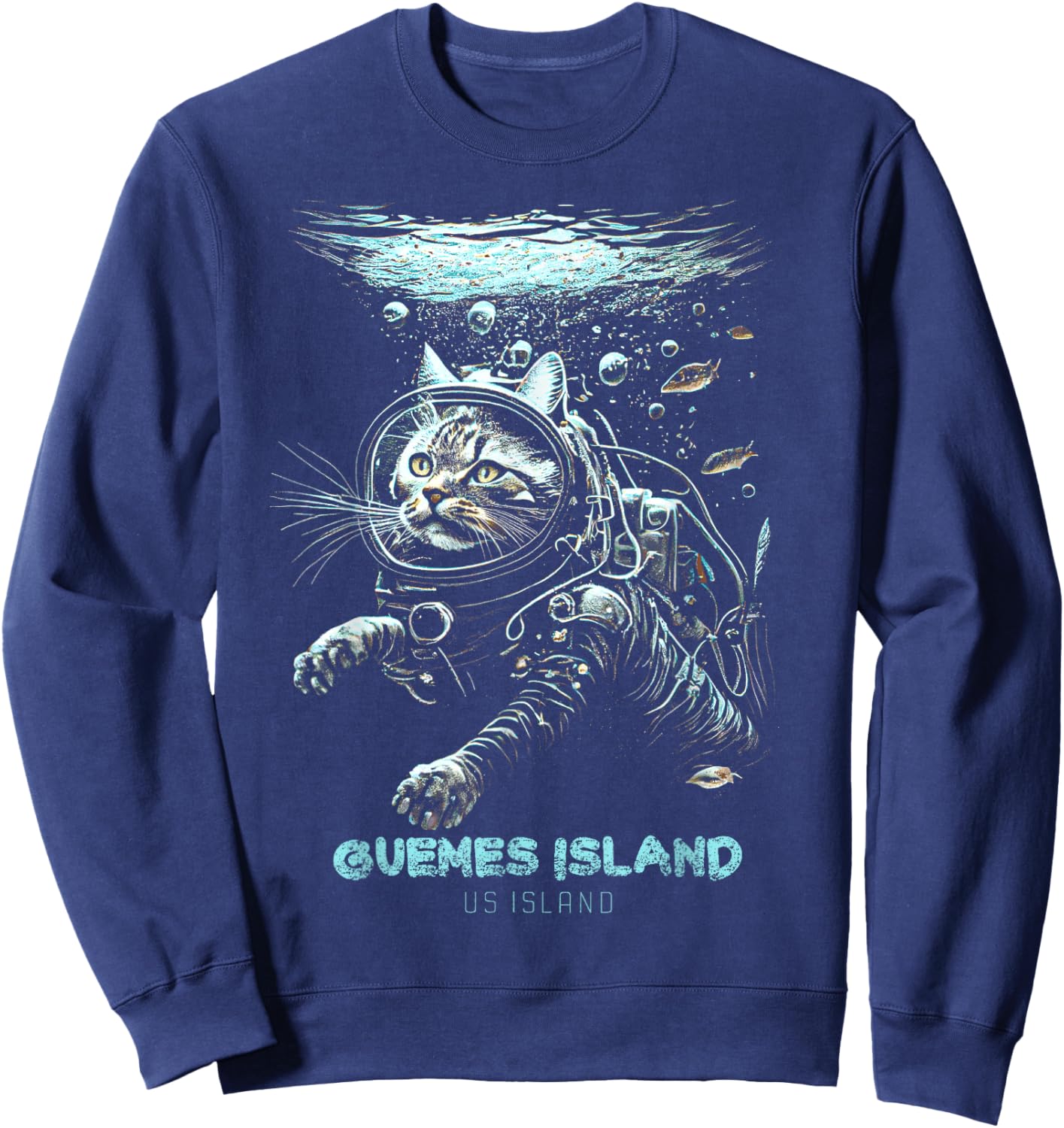 Guemes Island US Island Sweatshirt - Sweatshirt | Navy