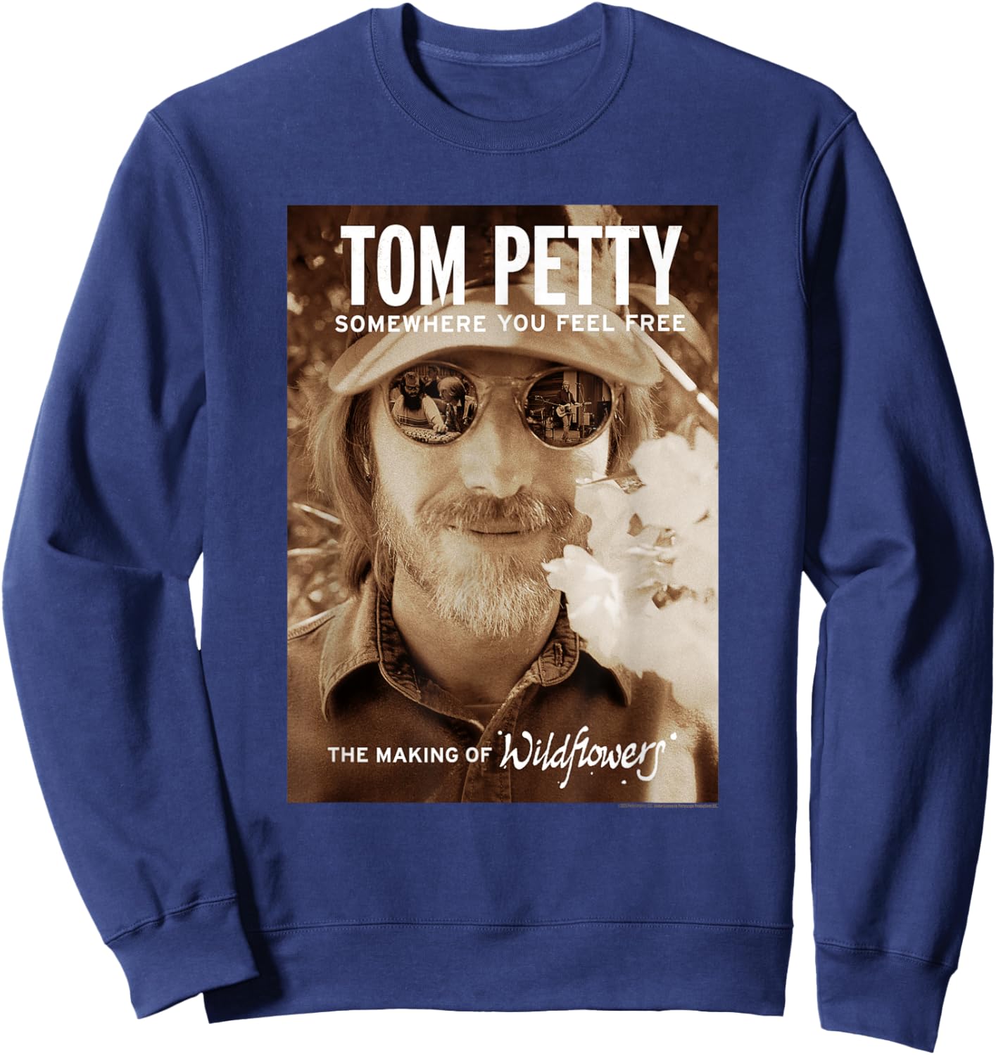 Tom Petty Somewhere You Feel Free The Making of Wildflowers Sweatshirt - Sweatshirt | Navy