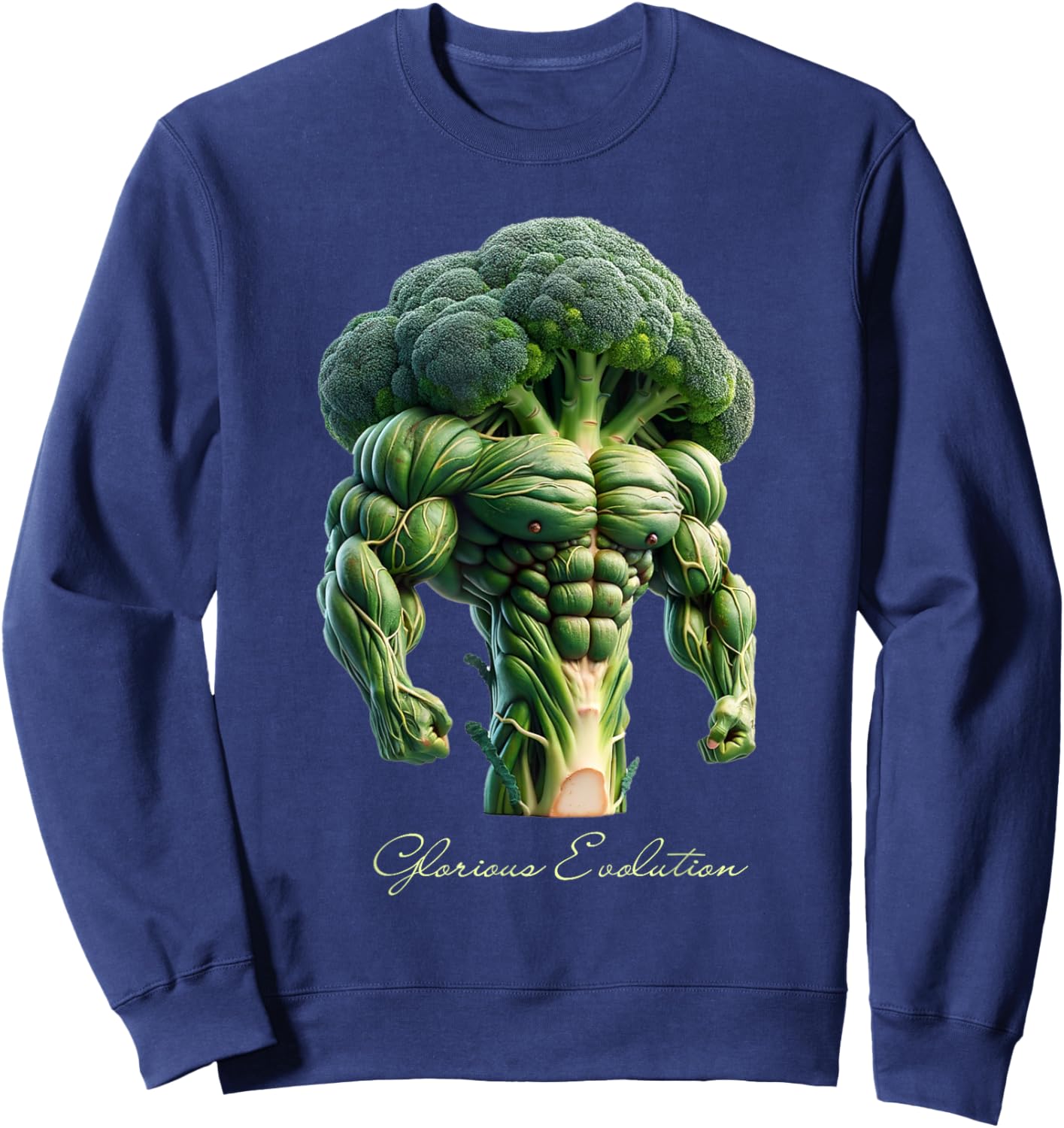 Muscle broccoli Sweatshirt - Sweatshirt | Navy