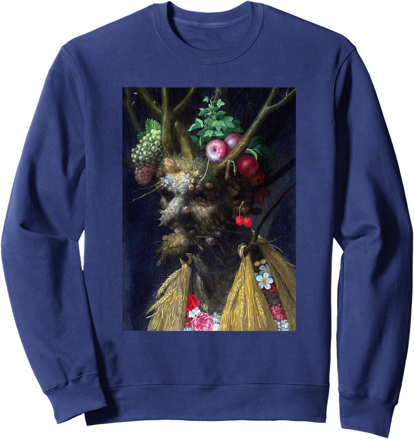 Four Seasons in One Head by Giuseppe Arcimboldo Sweatshirt - Sweatshirt | Navy