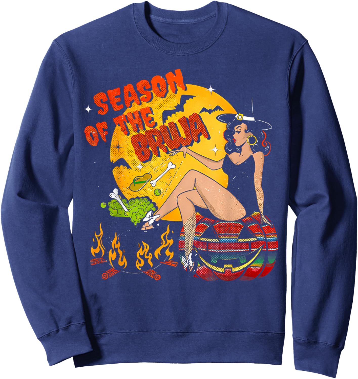 Season Of The Bruja Halloween Sweatshirt - Sweatshirt | Navy