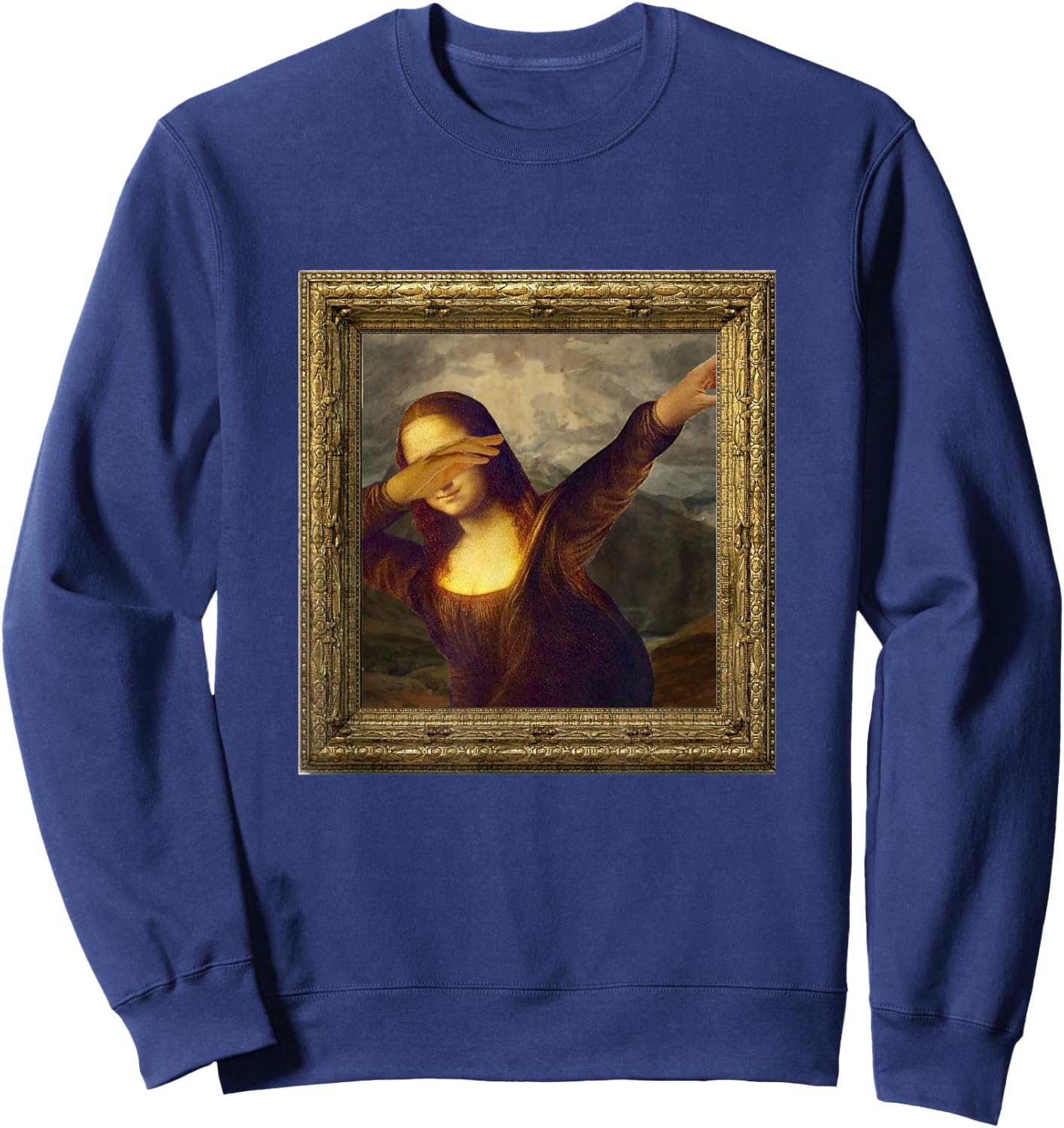 Mona Lisa Dabbing Sweatshirt - Sweatshirt | Navy