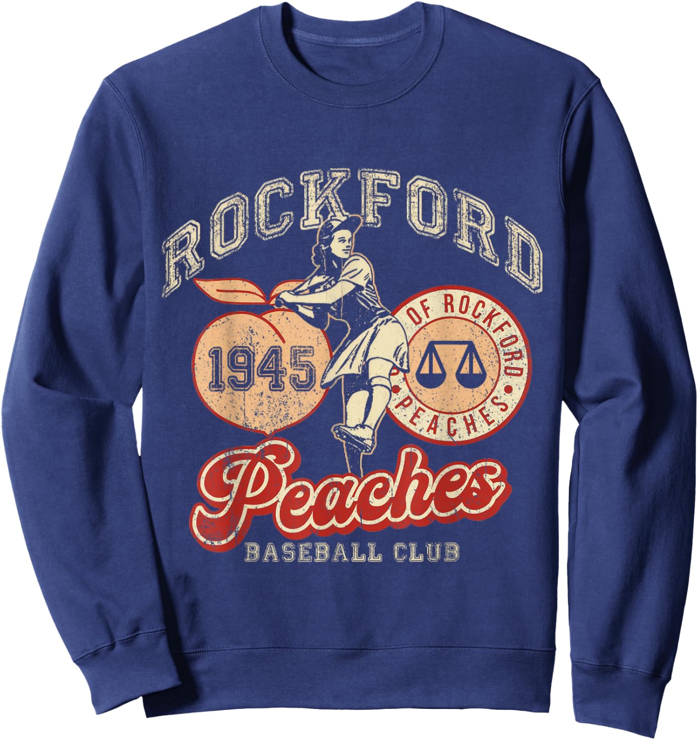 Rockford Vintage 1945 Peaches Sweatshirt - Sweatshirt | Navy