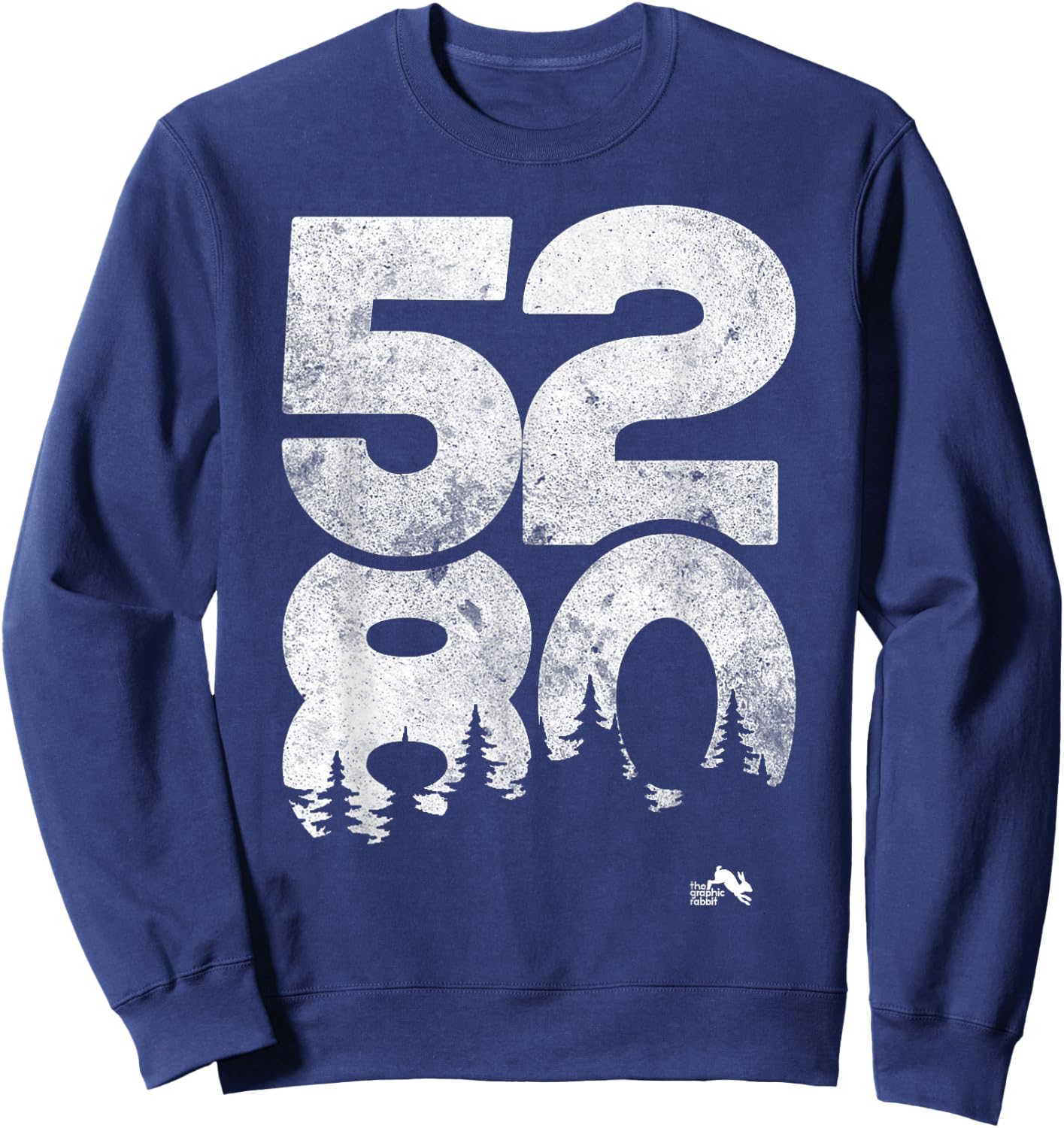 5280 T Shirt Mile High Denver Colorado Sweatshirt - Sweatshirt | Navy