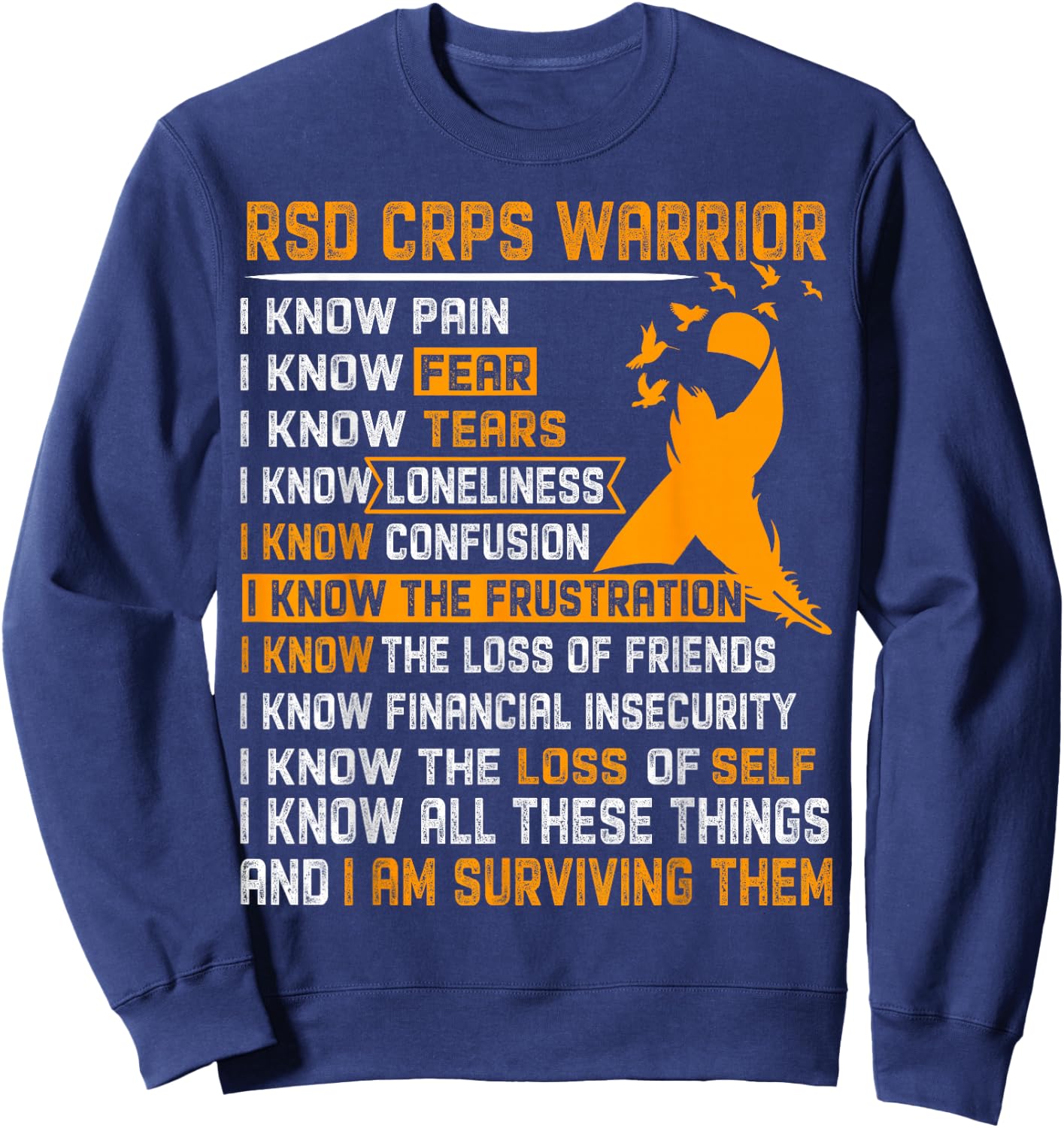 RSD CRPS Warrior Shirt Men Sweatshirt - Sweatshirt | Navy