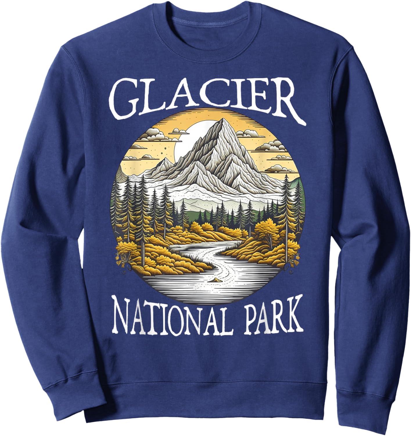 Glacier National Park Sweatshirt - Sweatshirt | Navy