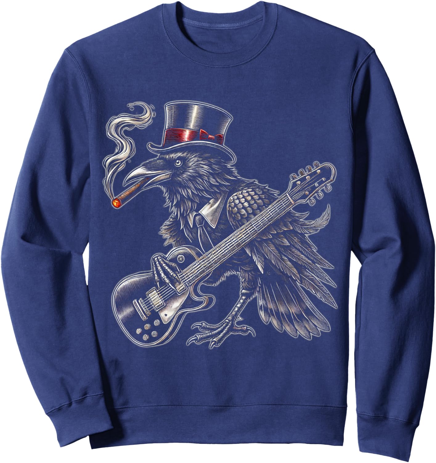 Mystical Black Raven Vintage Styles Crowes Music Bands Gifts Sweatshirt - Sweatshirt | Navy