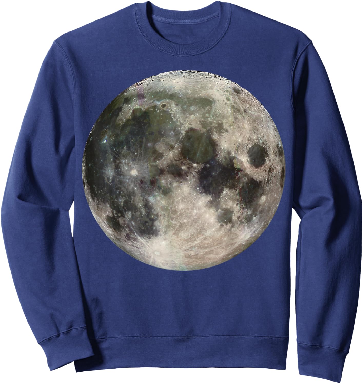 Full Moon Phase Space Love Photography Astronomy Sweatshirt - Sweatshirt | Navy