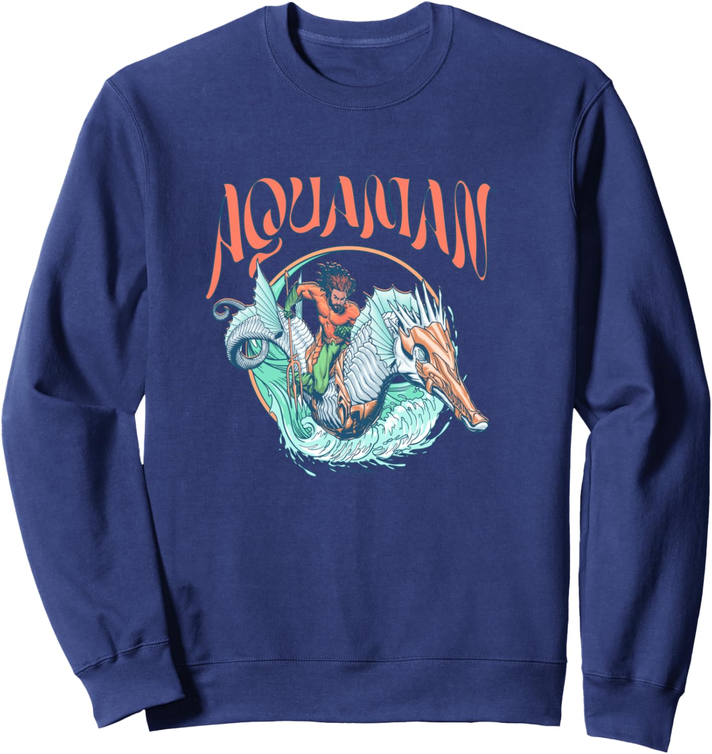 Aquaman and the Lost Kingdom Seahorse Surf Sweatshirt - Sweatshirt | Navy