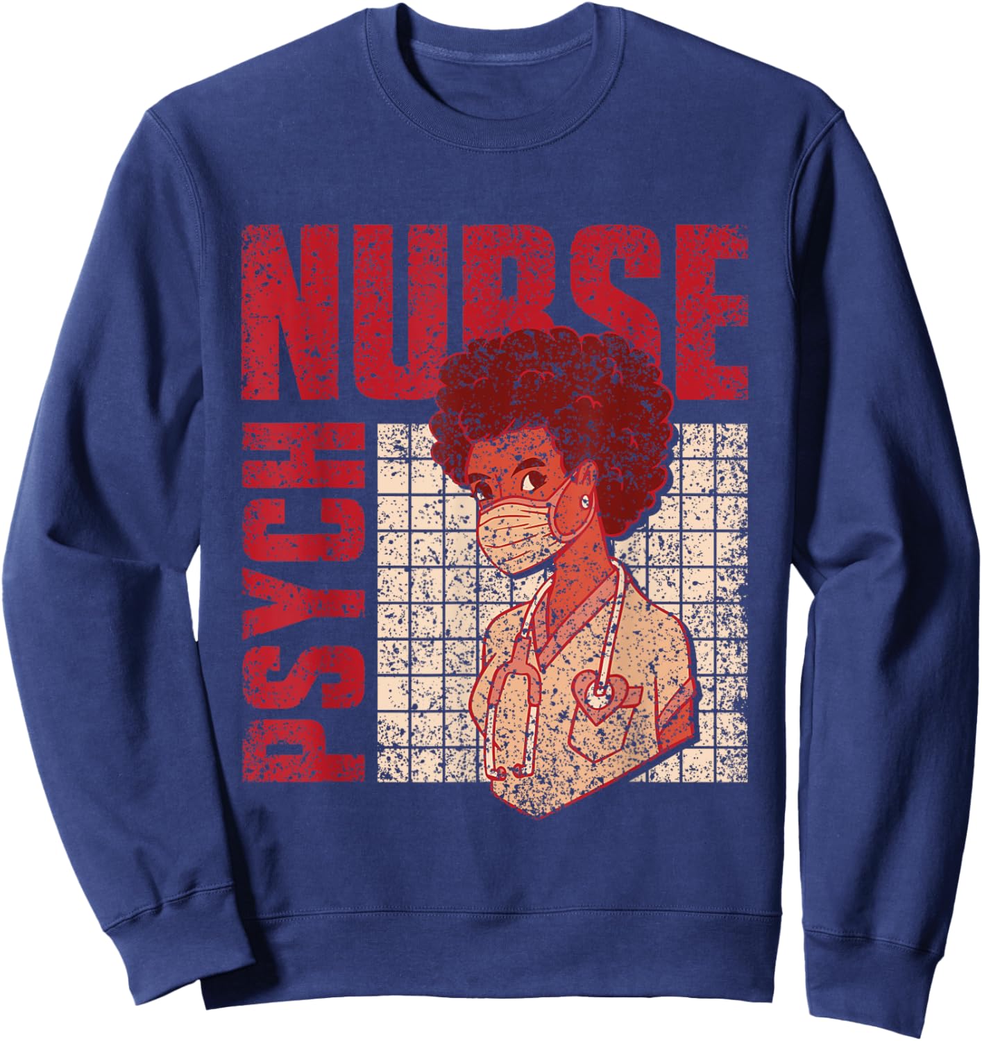 Psych Nurse Nurses Psychiatry Nursing Psychiatric Nurse Sweatshirt - Sweatshirt | Navy