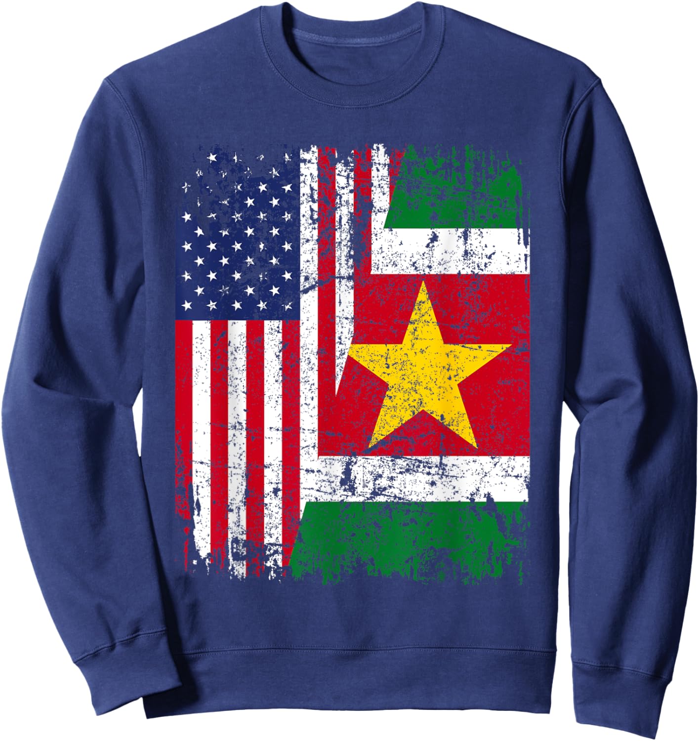 SURINAMES American Flag | Men Women Kids | SURINAME Sweatshirt - Sweatshirt | Navy